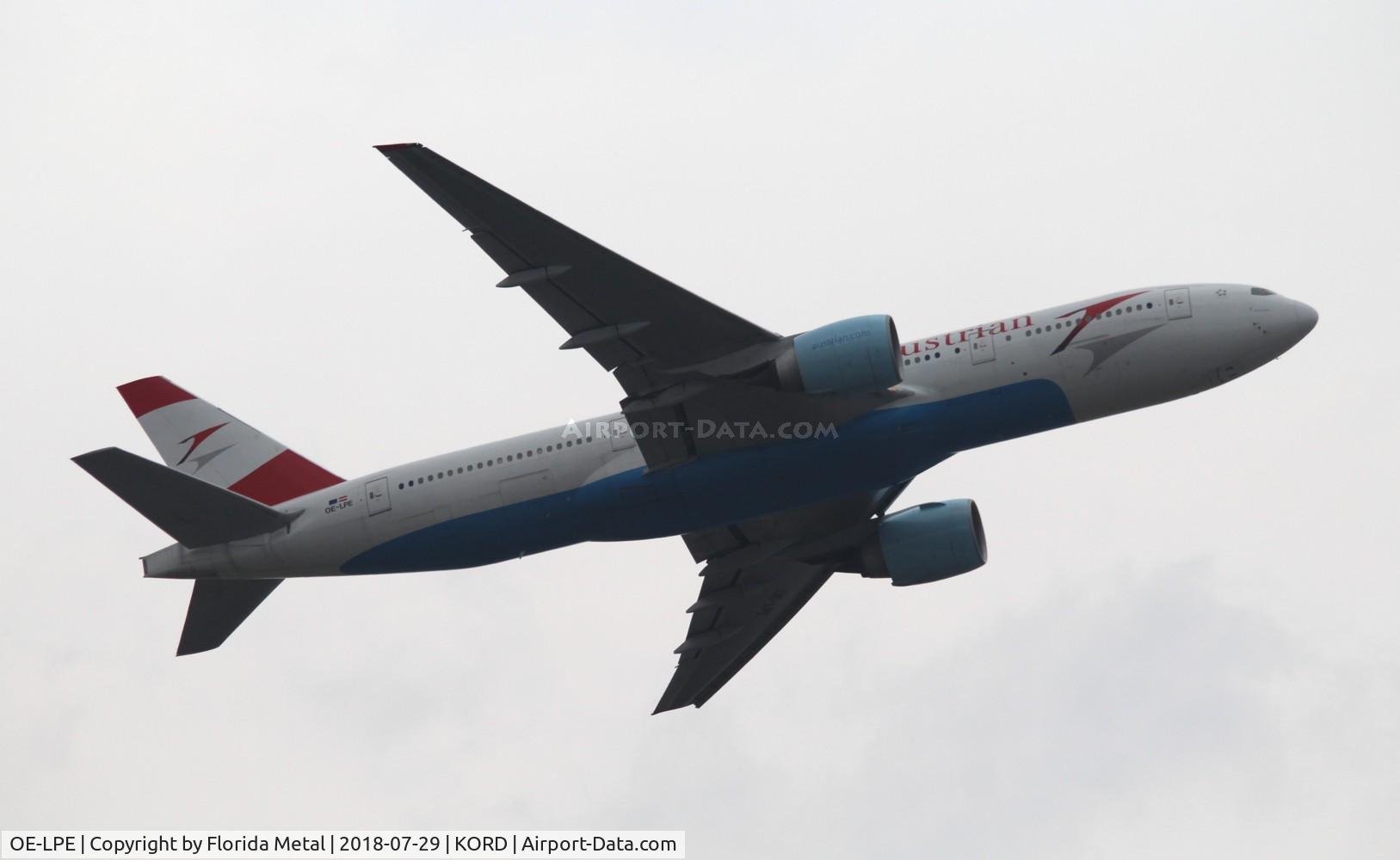 OE-LPE, 1998 Boeing 777-2Q8/ER C/N 27607, Austrian 777-200