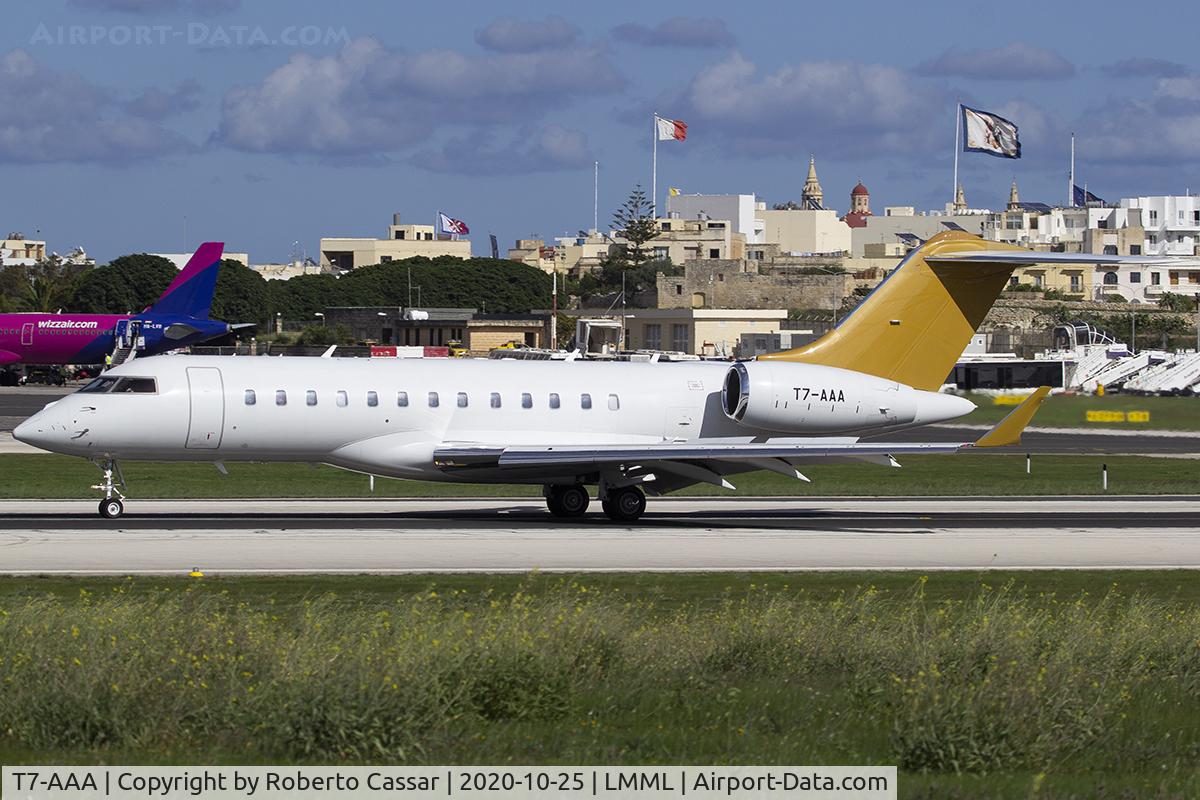 T7-AAA, 2008 Bombardier BD-700-1A10 Global Express C/N 9283, Runway 31