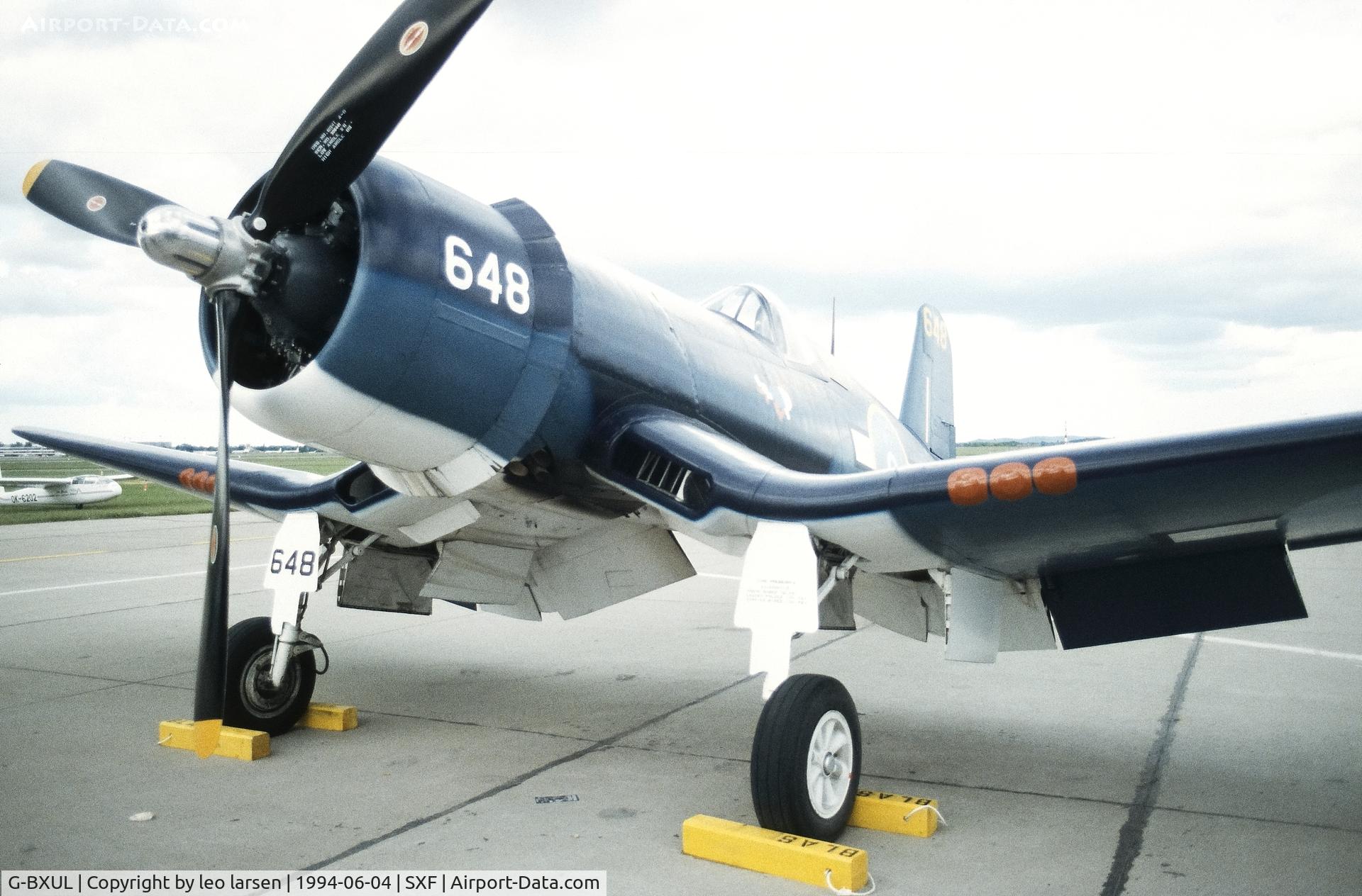 G-BXUL, 1945 Goodyear FG-1D Corsair C/N 3205, Berlin Air Show 4.6.1994