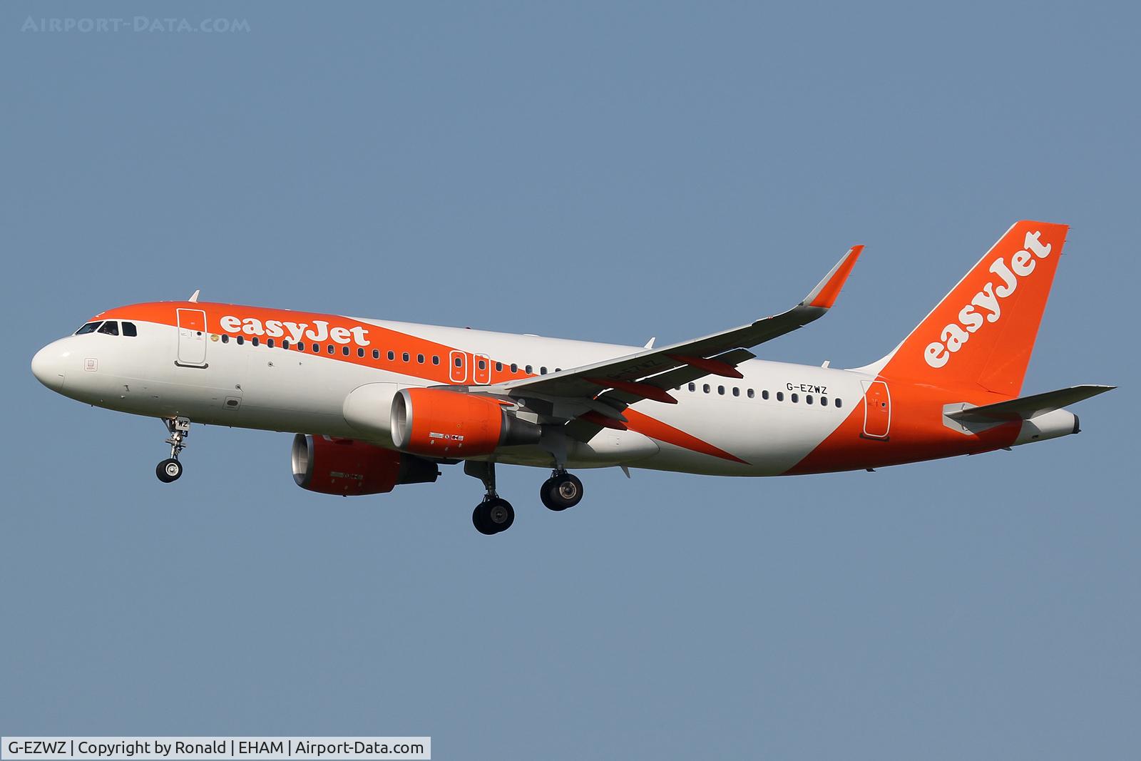 G-EZWZ, 2014 Airbus A320-214 C/N 6353, at spl