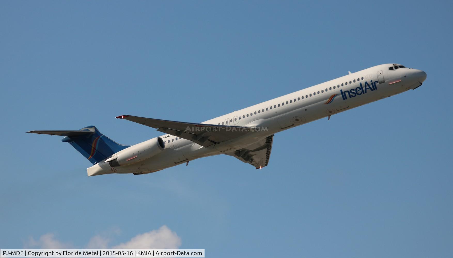 PJ-MDE, 1990 McDonnell Douglas MD-82 (DC-9-82) C/N 49971, Insel Air MD-82