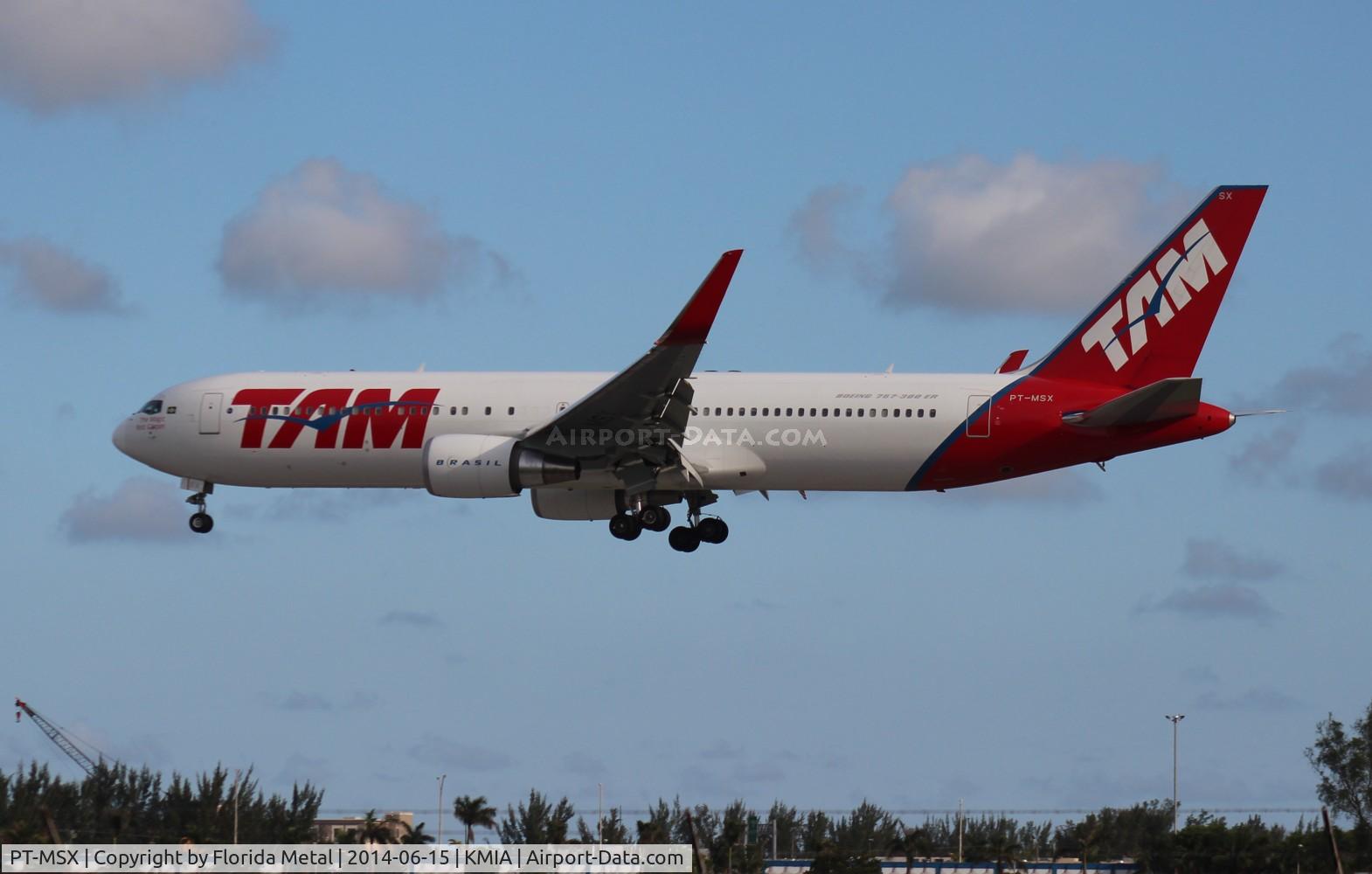 PT-MSX, 2012 Boeing 767-316/ER C/N 41993, TAM 767-316