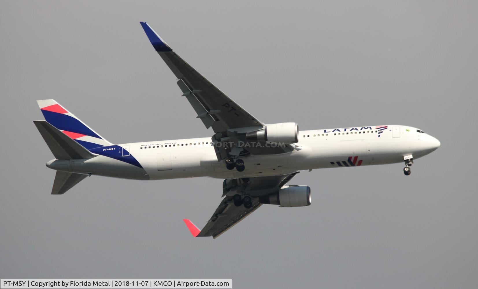 PT-MSY, 2012 Boeing 767-316/ER C/N 42214, LATAM 767-300