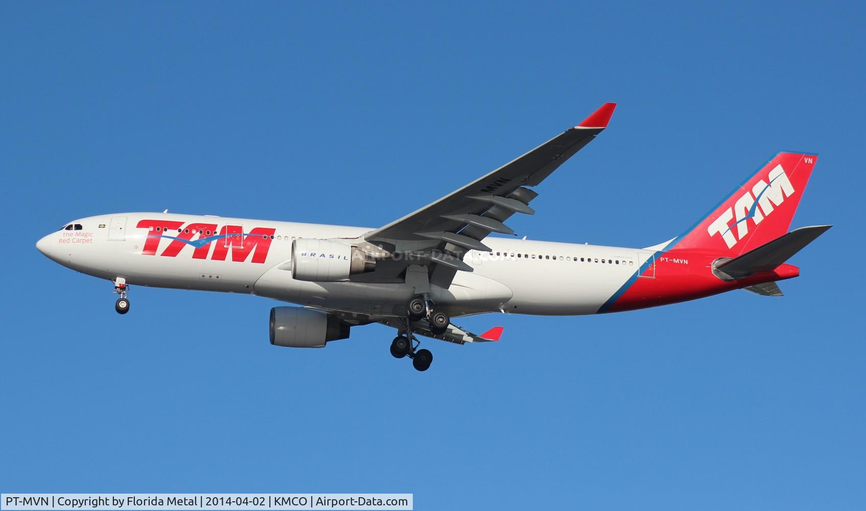 PT-MVN, 2007 Airbus A330-203 C/N 876, TAM A330