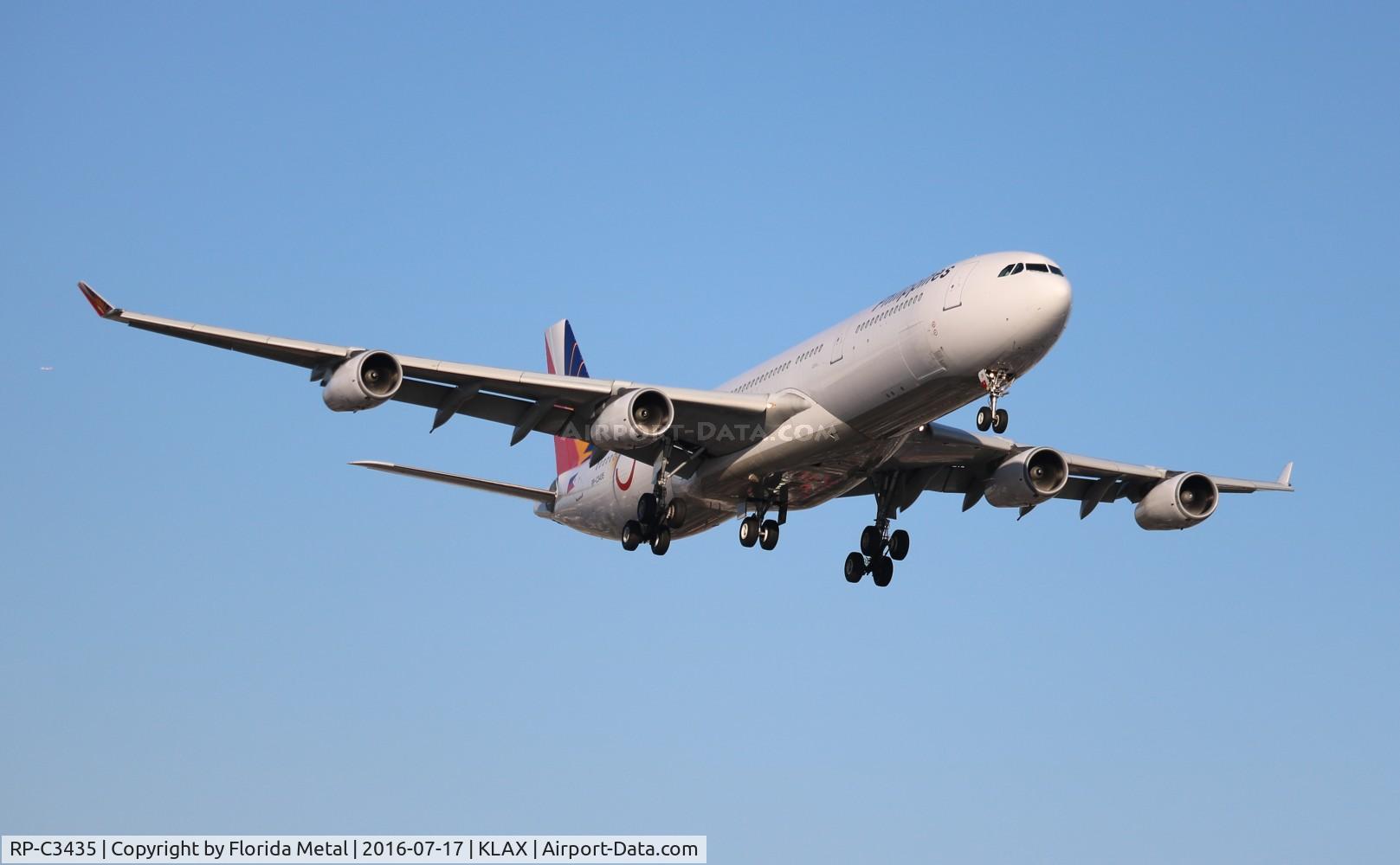 RP-C3435, 2000 Airbus A340-313X C/N 302, Philippine A340-300
