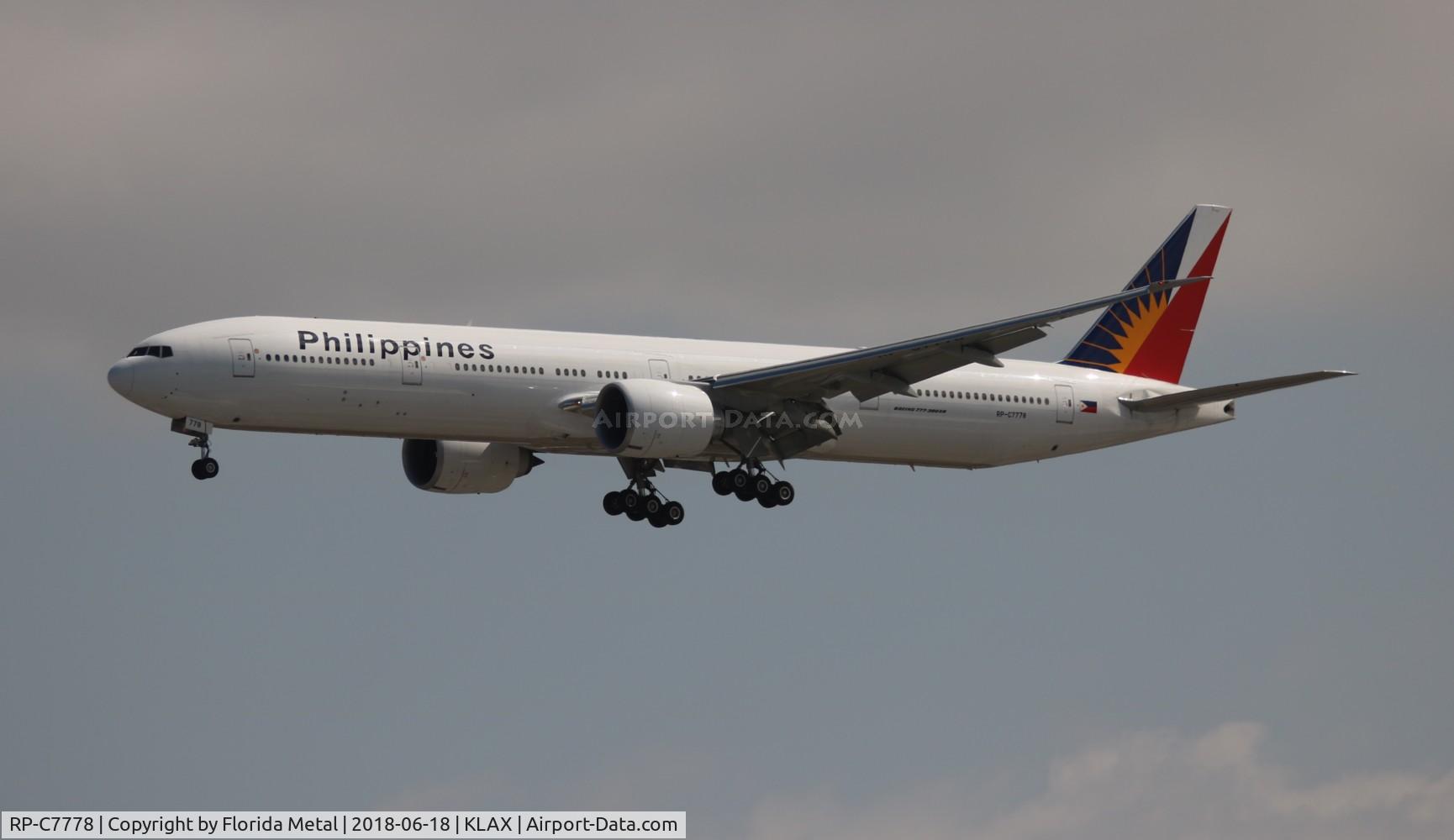 RP-C7778, 2016 Boeing 777-300 C/N 61730, Philippine 777-300