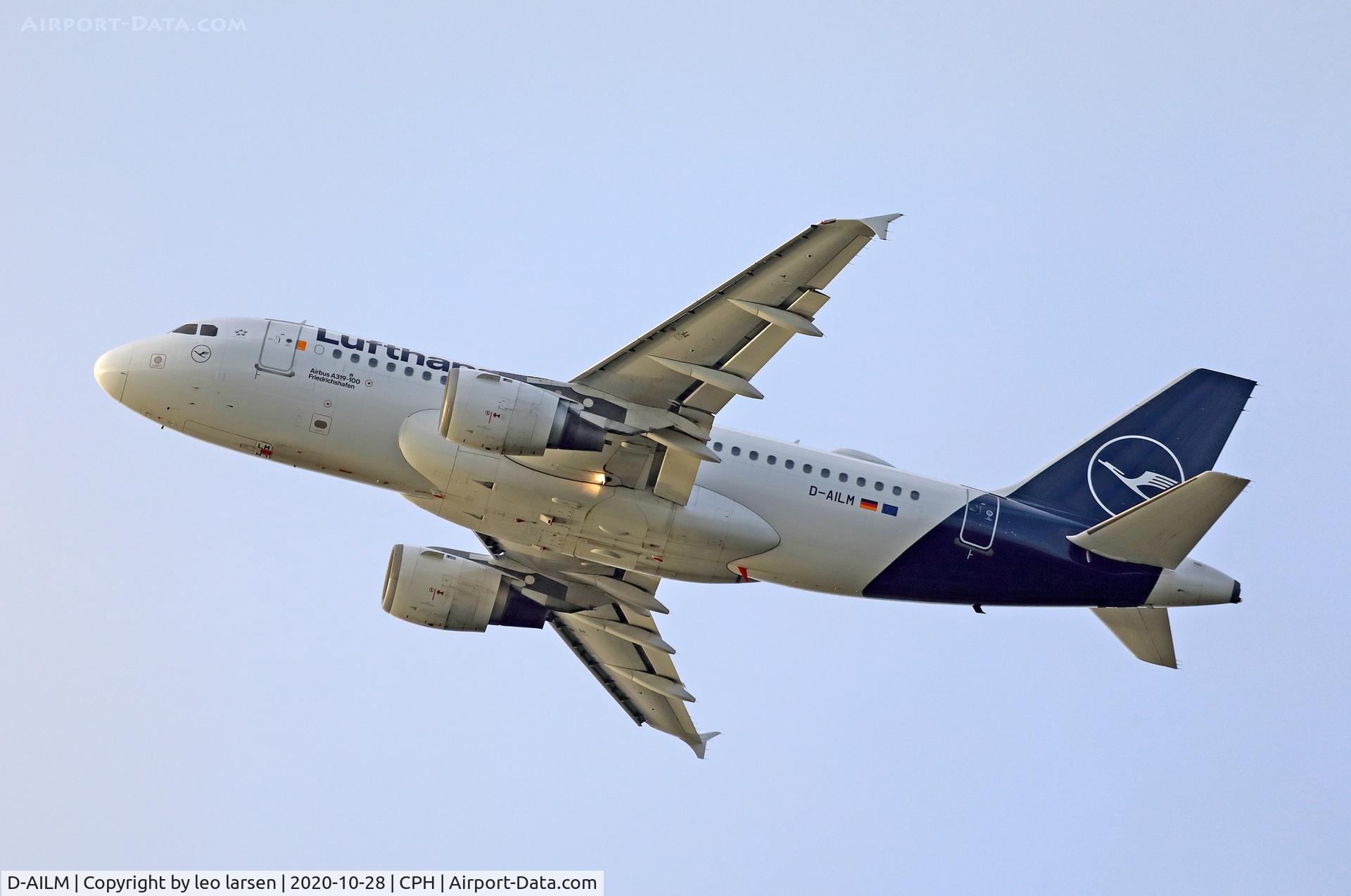 D-AILM, 1997 Airbus A319-114 C/N 694, Copenhagen 28.10.2020