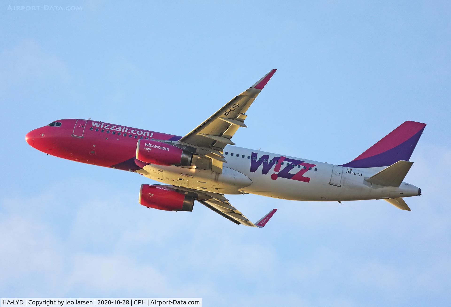 HA-LYD, 2014 Airbus A320-232 C/N 6115, Copenhagen 28.10.2020