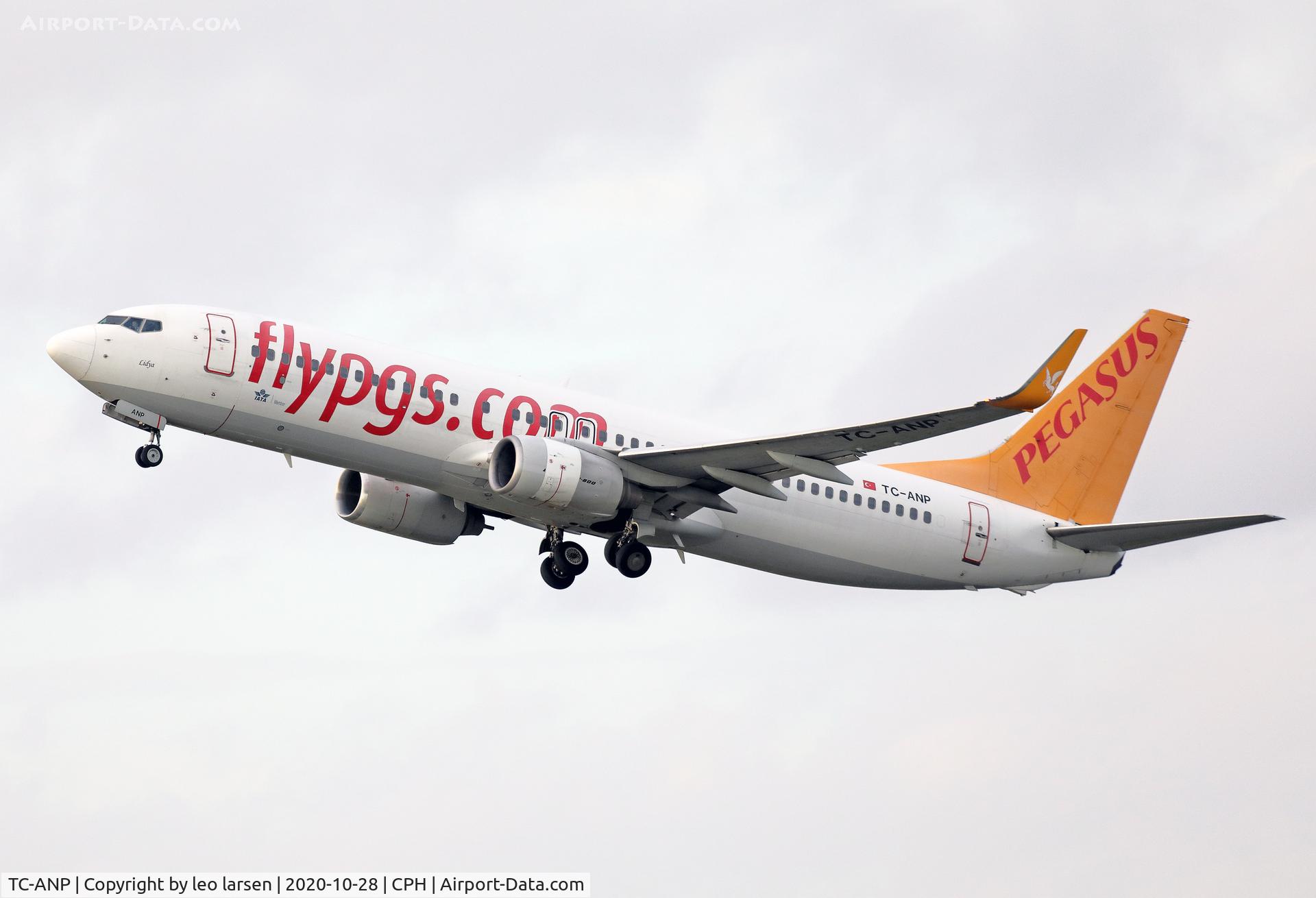 TC-ANP, 2011 Boeing 737-82R C/N 40722, Copenhagen 28.10.2020