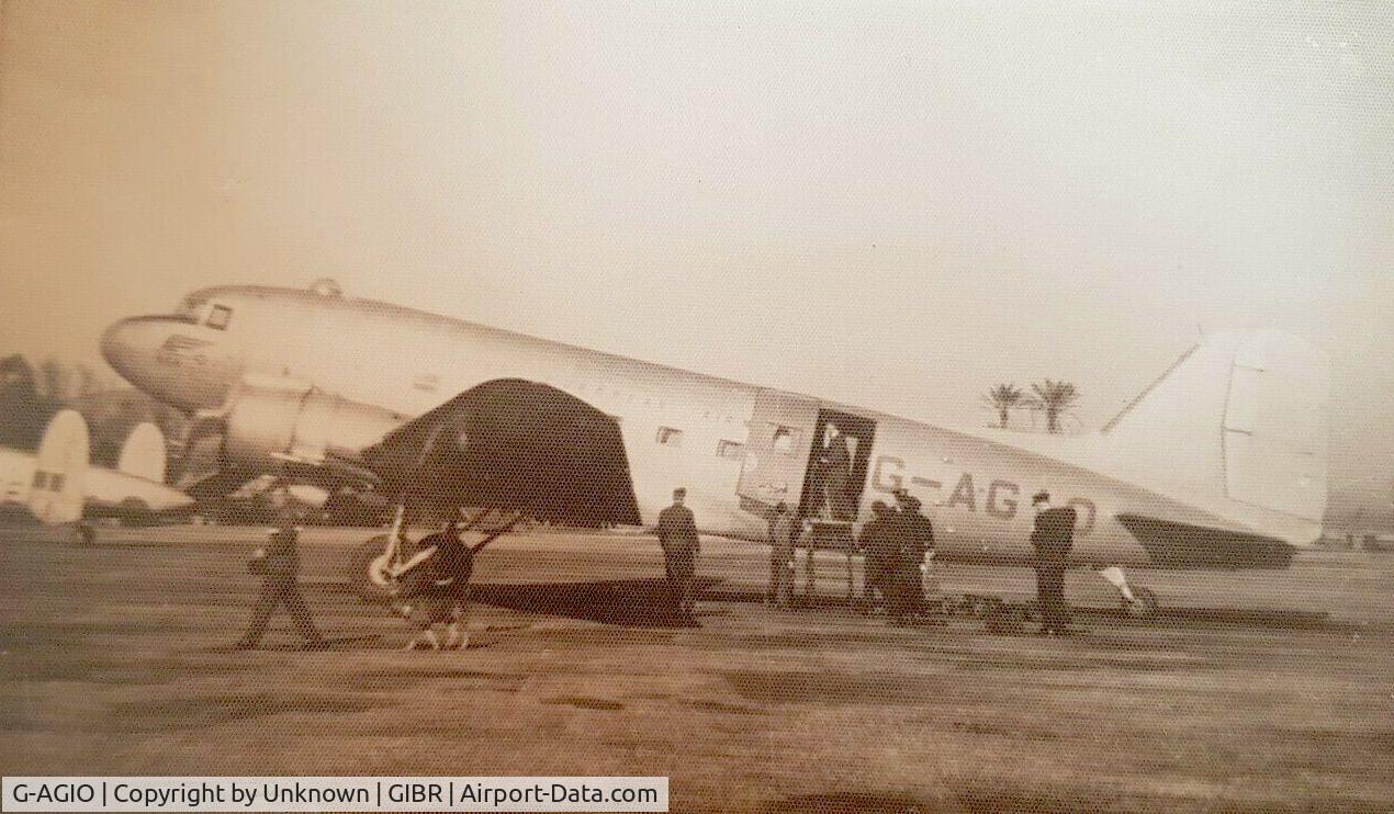 G-AGIO, 1943 Douglas C-47 Dakota 3 C/N 11907, At Gibraltar