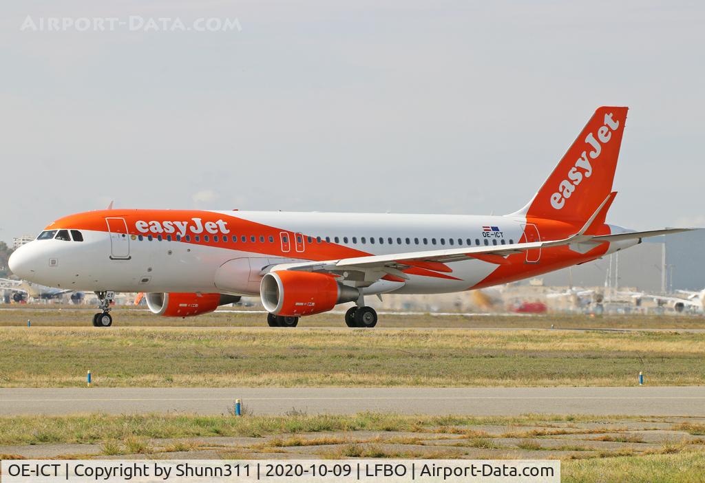 OE-ICT, 2015 Airbus A320-214 C/N 6550, Taxiing holding point rwy 32R for departure