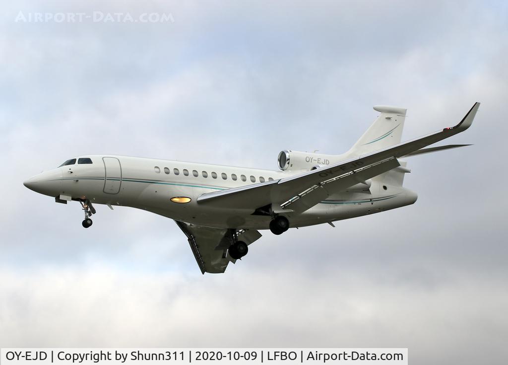 OY-EJD, 2014 Dassault Falcon 7X C/N 236, Landing rwy 32L