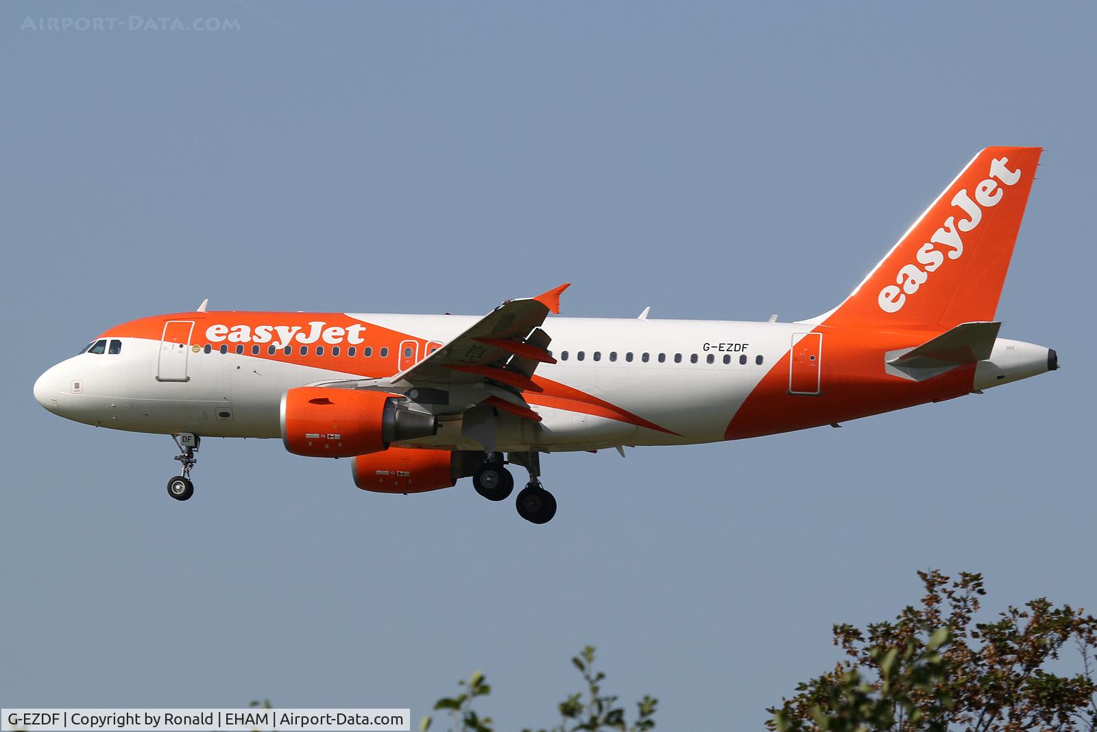 G-EZDF, 2008 Airbus A319-111 C/N 3432, at spl