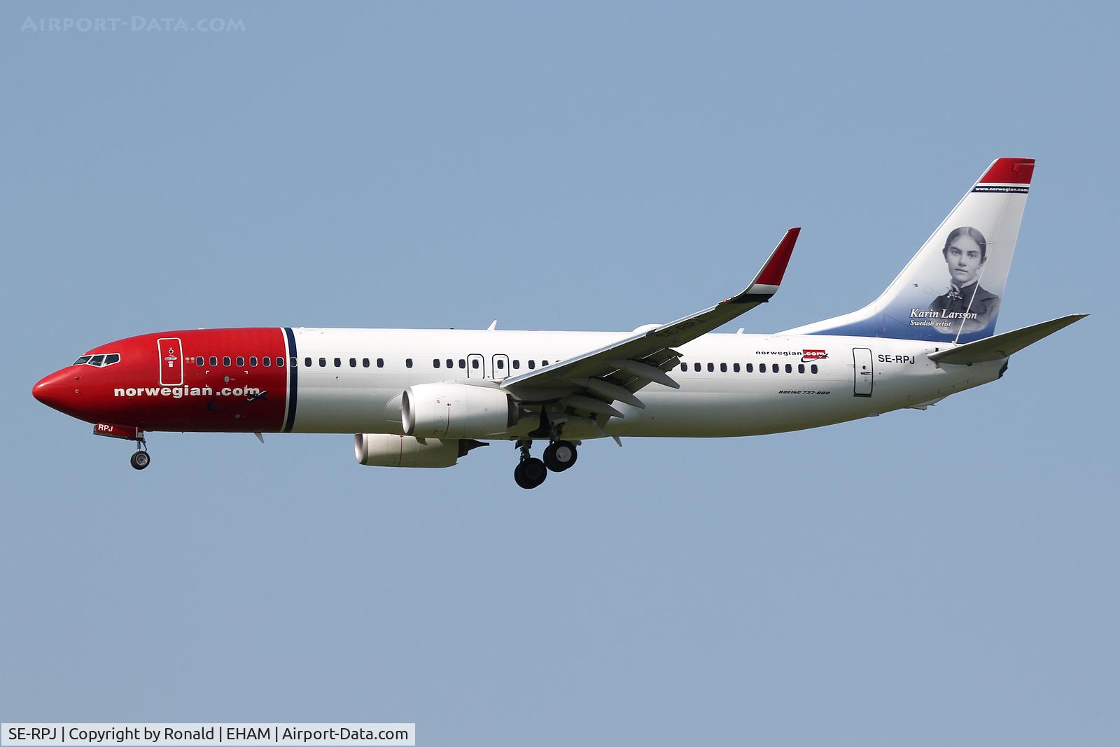 SE-RPJ, 2016 Boeing 737-8JP C/N 41153, at spl