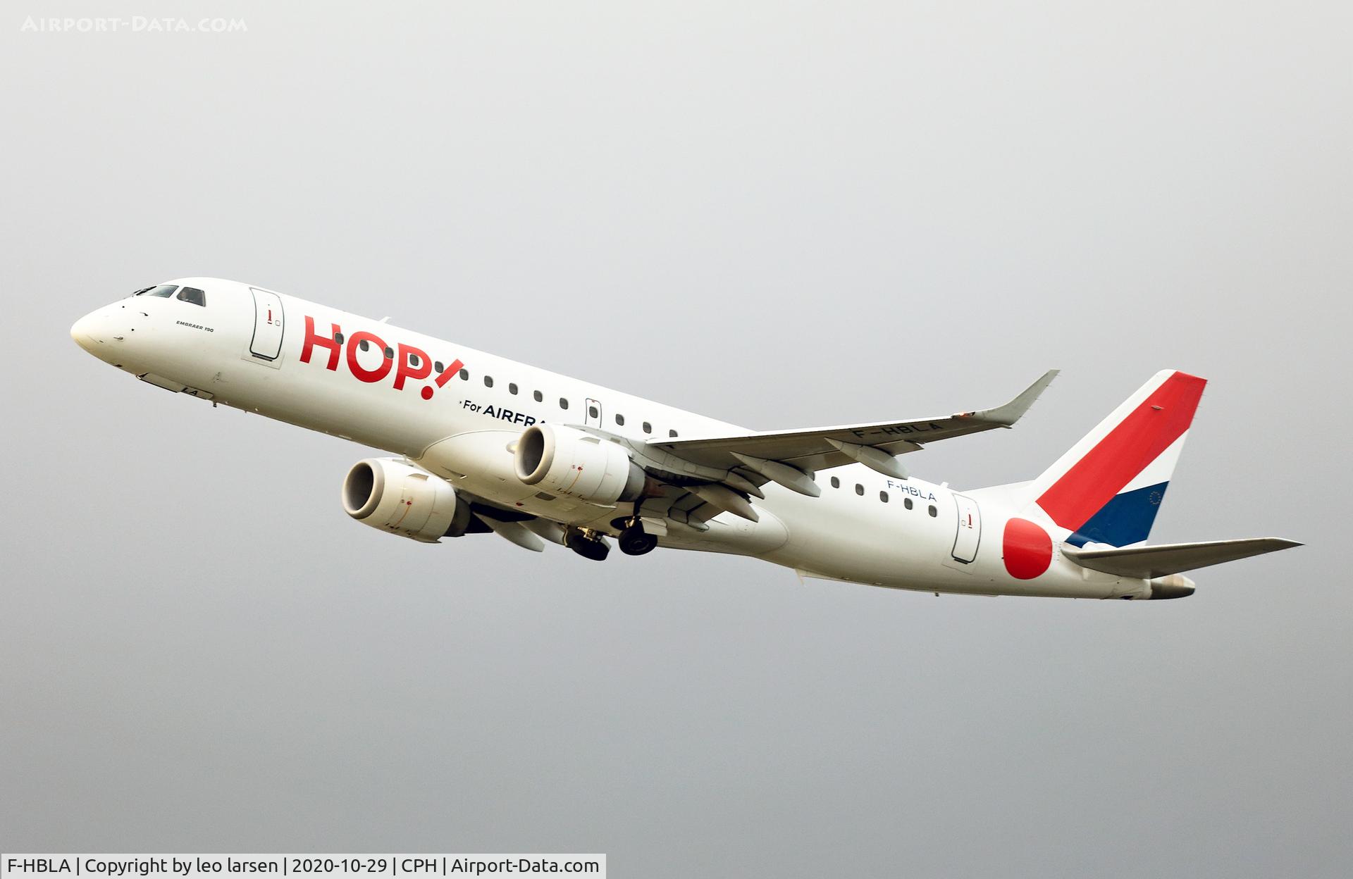 F-HBLA, 2007 Embraer 195LR (ERJ-190-200LR) C/N 19000051, Copenhagen 29.10.2020