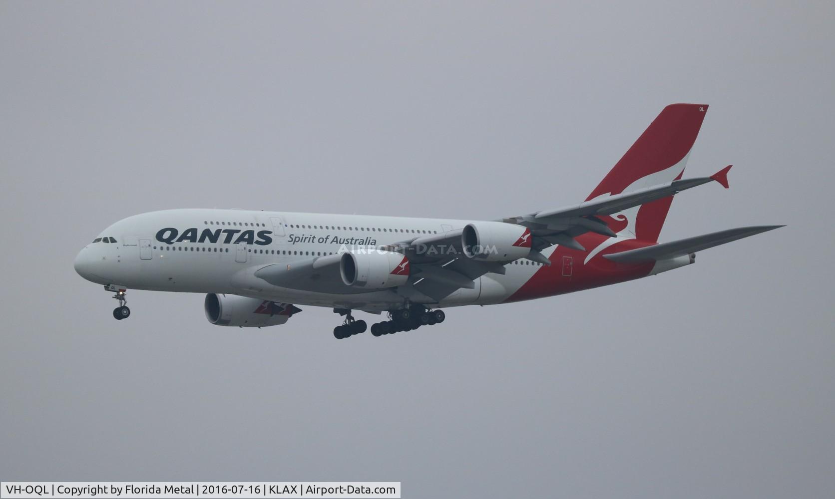 VH-OQL, 2011 Airbus A380-842 C/N 074, Qantas A380