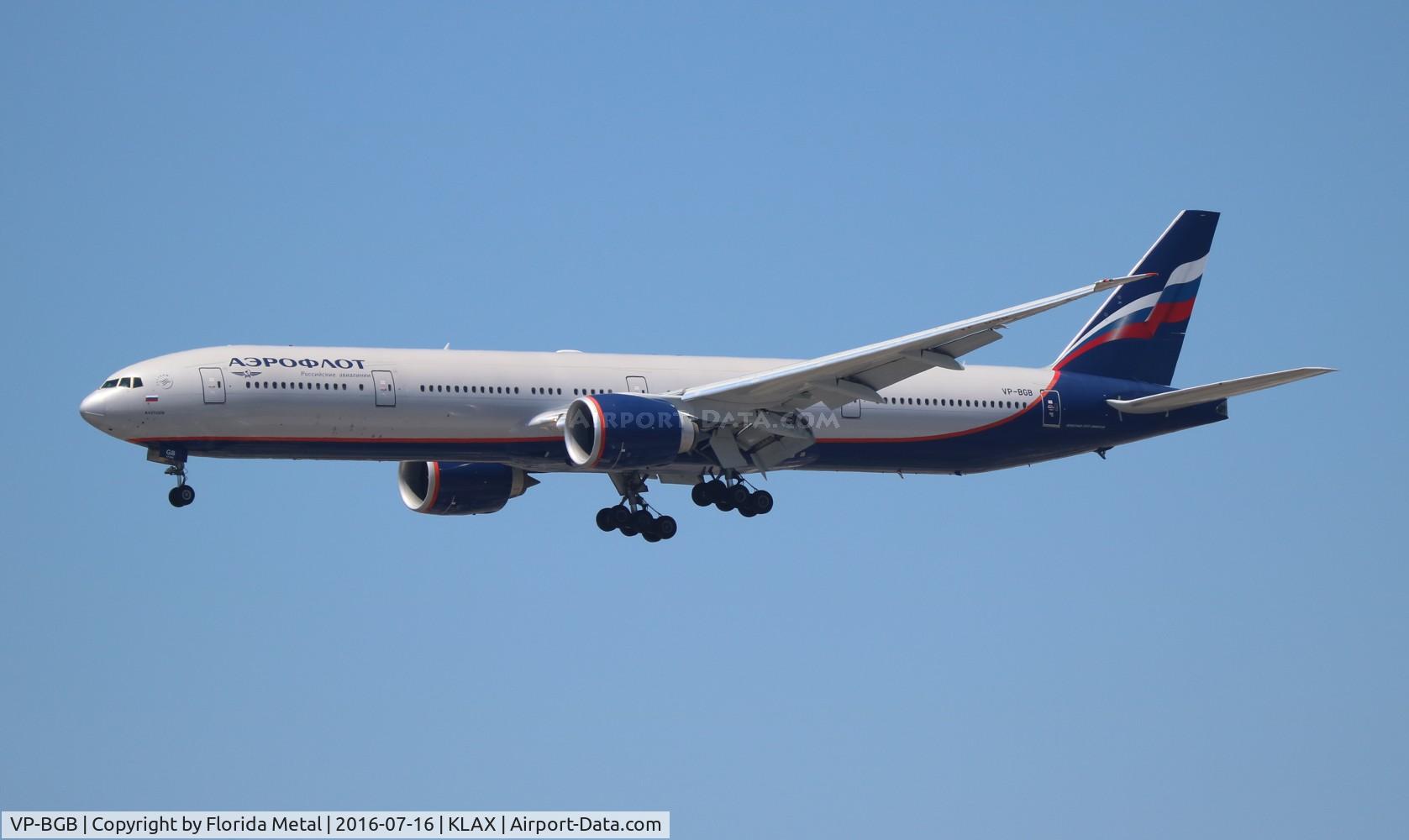 VP-BGB, 2012 Boeing 777-3M0/ER C/N 41679, Aeroflot 777-300