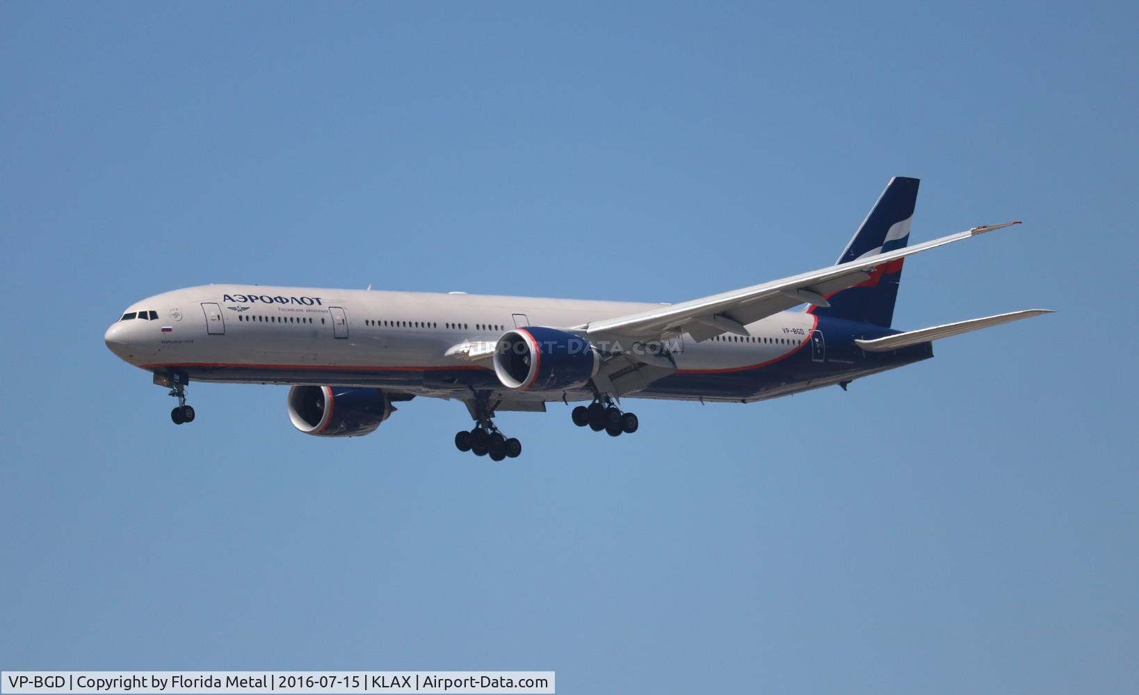 VP-BGD, 2013 Boeing 777-3M0/ER C/N 41681, Aeroflot 777-300