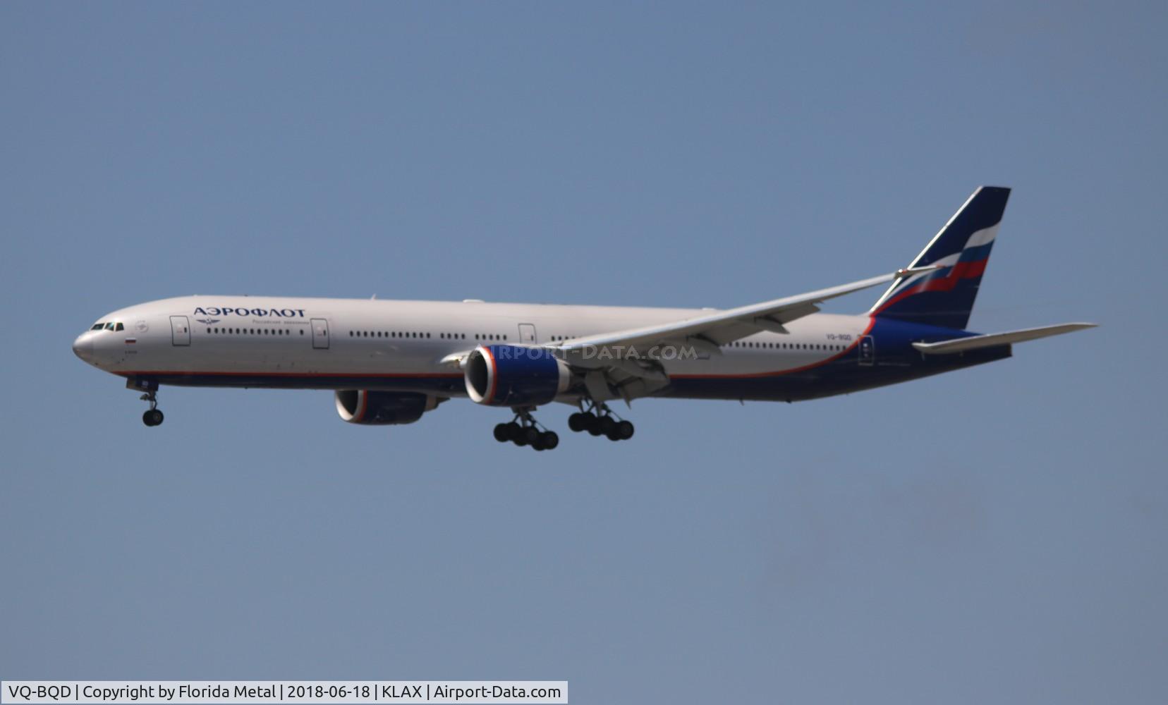 VQ-BQD, 2014 Boeing 777-3M0/ER C/N 41682, Aeroflot 777-300