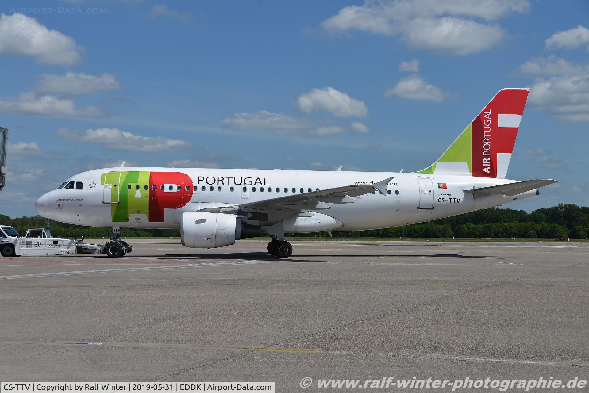 CS-TTV, 2002 Airbus A319-112 C/N 1718, Airbus A319-112 - TP TAP TAP Air Portugal 'Aristides de Sousa Mendes' - 1718 - CS-TTV - 31.05.2019 - CGN