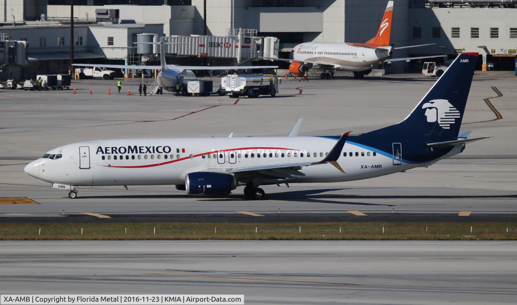 XA-AMB, 2013 Boeing 737-852 C/N 36703, Aeromexico 737-800