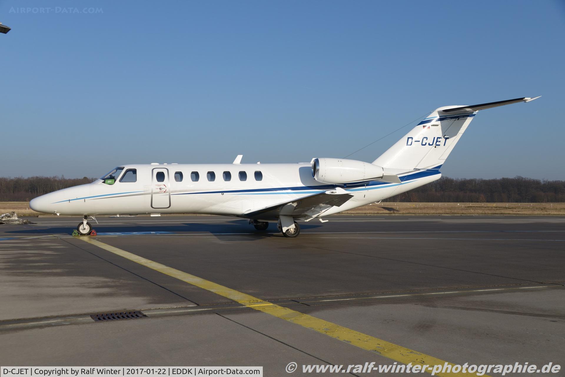D-CJET, 2010 Cessna 525B CitationJet CJ3 C/N 525B-0349, Cessna 525B CitationJet CJ3 - AHO Air Hamburg Private Jets - 525B0349 - D-CJET - 22.01.2017 - CGN