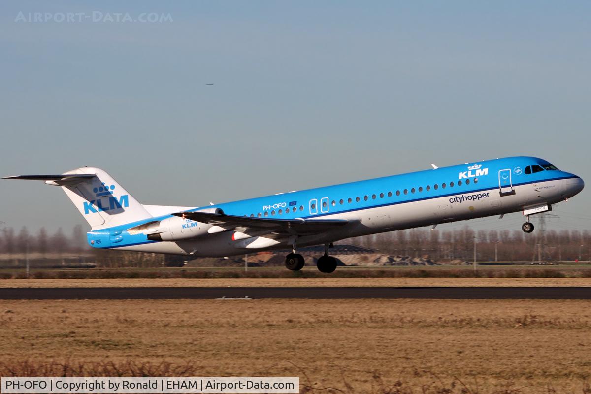 PH-OFO, 1995 Fokker 100 (F-28-0100) C/N 11462, at spl