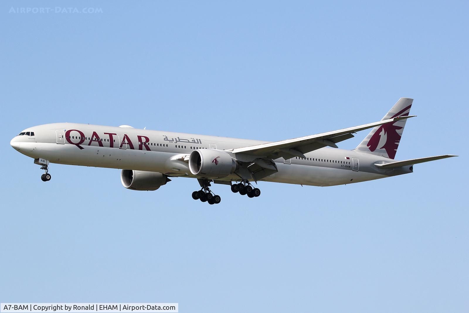 A7-BAM, 2011 Boeing 777-3DZ/ER C/N 38245, at spl