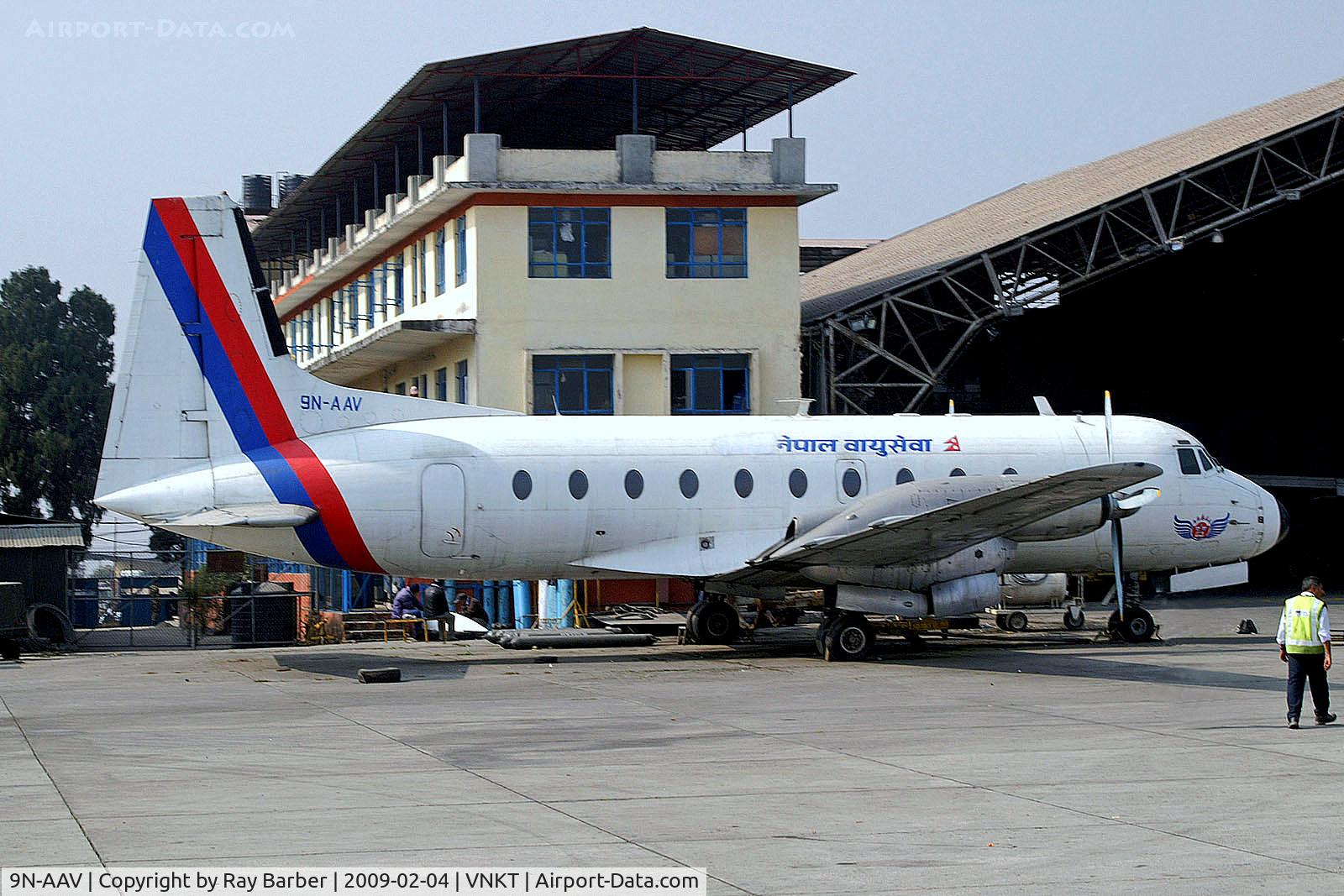 9N-AAV, 1970 Hawker Siddeley HS.748 Series 2A C/N 1672, 9N-AAV   Avro 748 Srs.2A/253 [1672] (Royal Nepal Airlines) Kathmandu-Tribhuvan Int'l~9N 04/02/2009