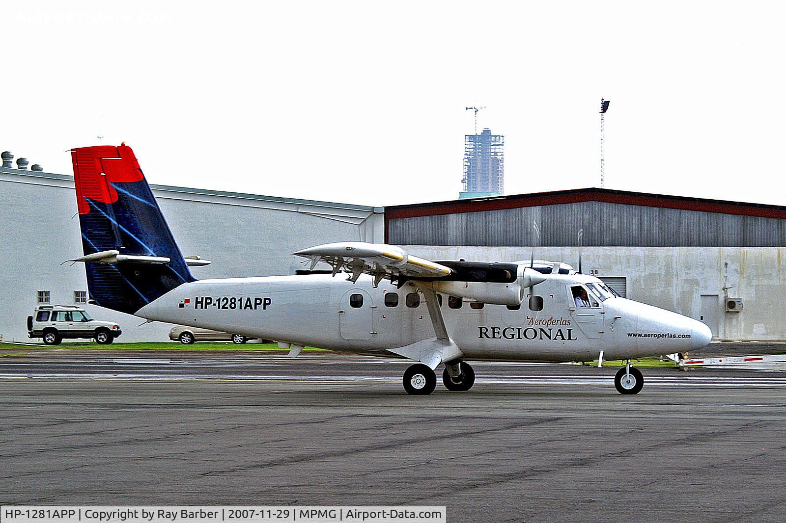 HP-1281APP, 1974 De Havilland Canada DHC-6-300 Twin Otter C/N 407, HP-1281APP   De Havilland Canada DHC-6-300 Twin Otter [407] (Aeroperlas Regional) Panama-Marcos A Gelabert Int'l~HP 29/11/2007