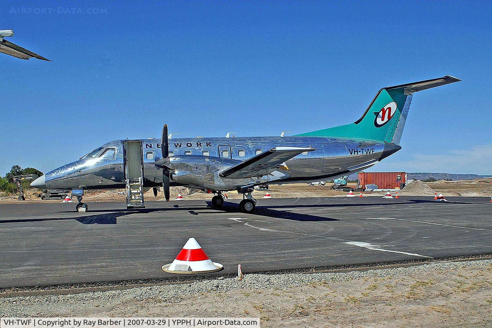 VH-TWF, 1990 Embraer EMB-120ER Brasilia C/N 120.186, VH-TWF   Embraer EMB-120ER Brasilia [120186] (Network Aviation) Perth-Int'l~VH 29/03/2007