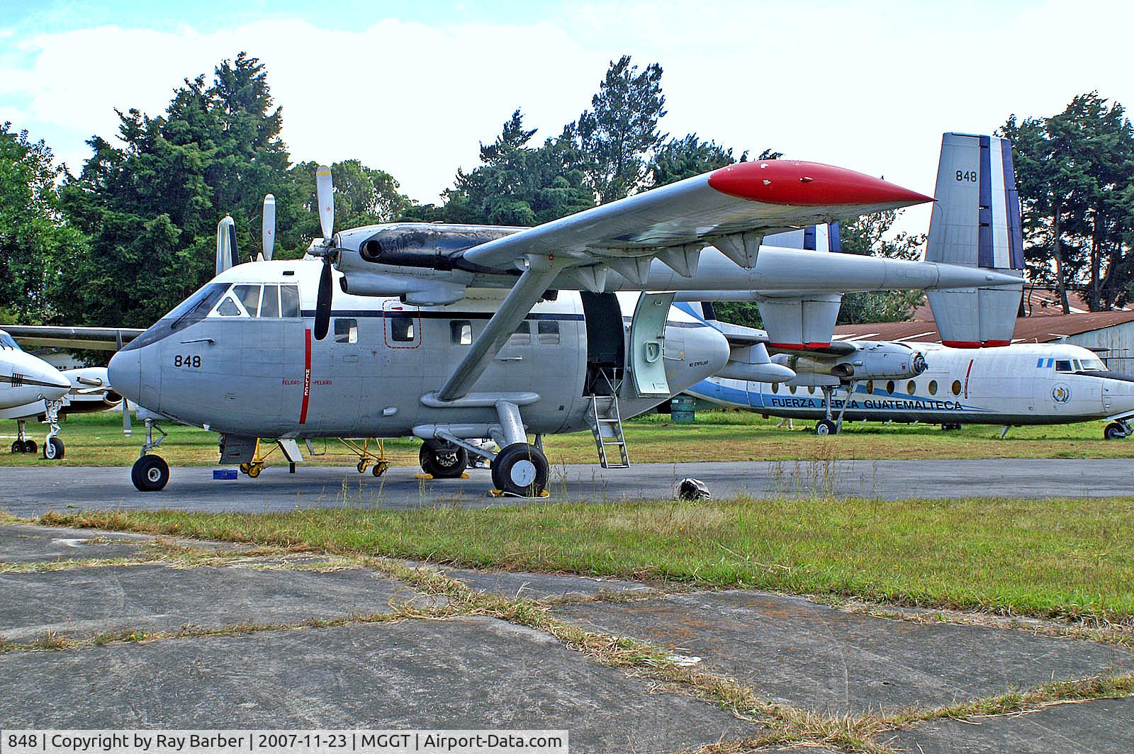848, Israel Aircraft Industries IAI-201 Arava C/N 0033, 848   Israel Aircraft Industries Arava 201 [0033] (Guatemalan Air Force) Guatemala City-La Aurora~TG 23/11/2007