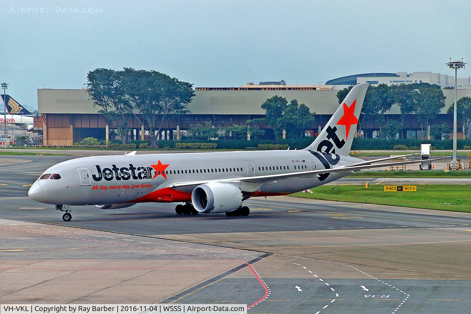 VH-VKL, 2015 Boeing 787-8 Dreamliner C/N 36238, VH-VKL   Boeing 787-8 Dreamliner [36238] (Jetstar Airways) Singapore-Changi~9M 04/11/2016