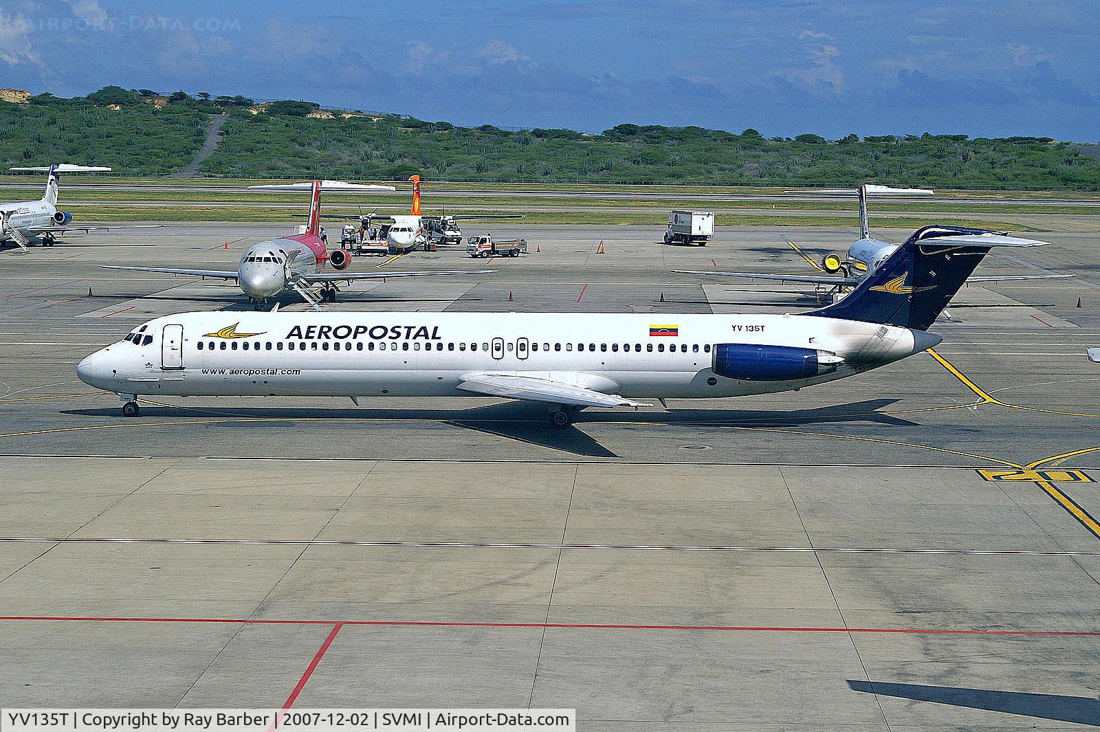 YV135T, 1976 Douglas DC-9-51 C/N 47713, YV135T   McDonnell Douglas DC-9-51 [47713] (Aeropostal Alas de Venezuela) Caracas-Simon Bolivar Int'l~YV 02/12/2007
