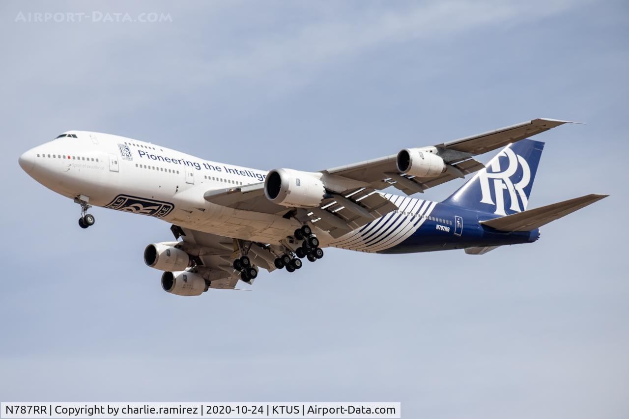 N787RR, 1980 Boeing 747-267B C/N 21966, N787RR on final for runway 29R at TUS