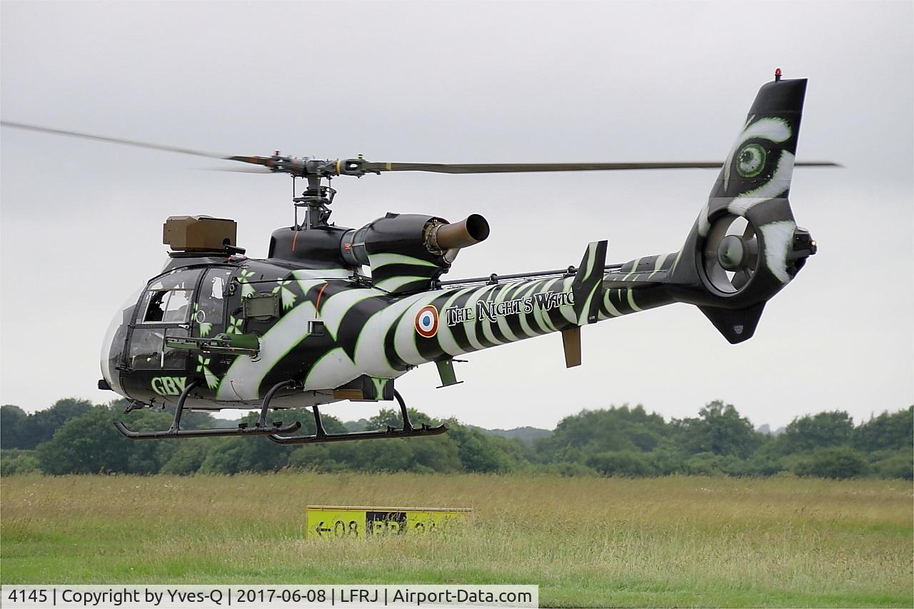4145, Aérospatiale SA-342M Gazelle C/N 2145, Aérospatiale SA-342M Gazelle, Low flight to flight line, Landivisiau Naval Air Base (LFRJ) Tiger Meet 2017