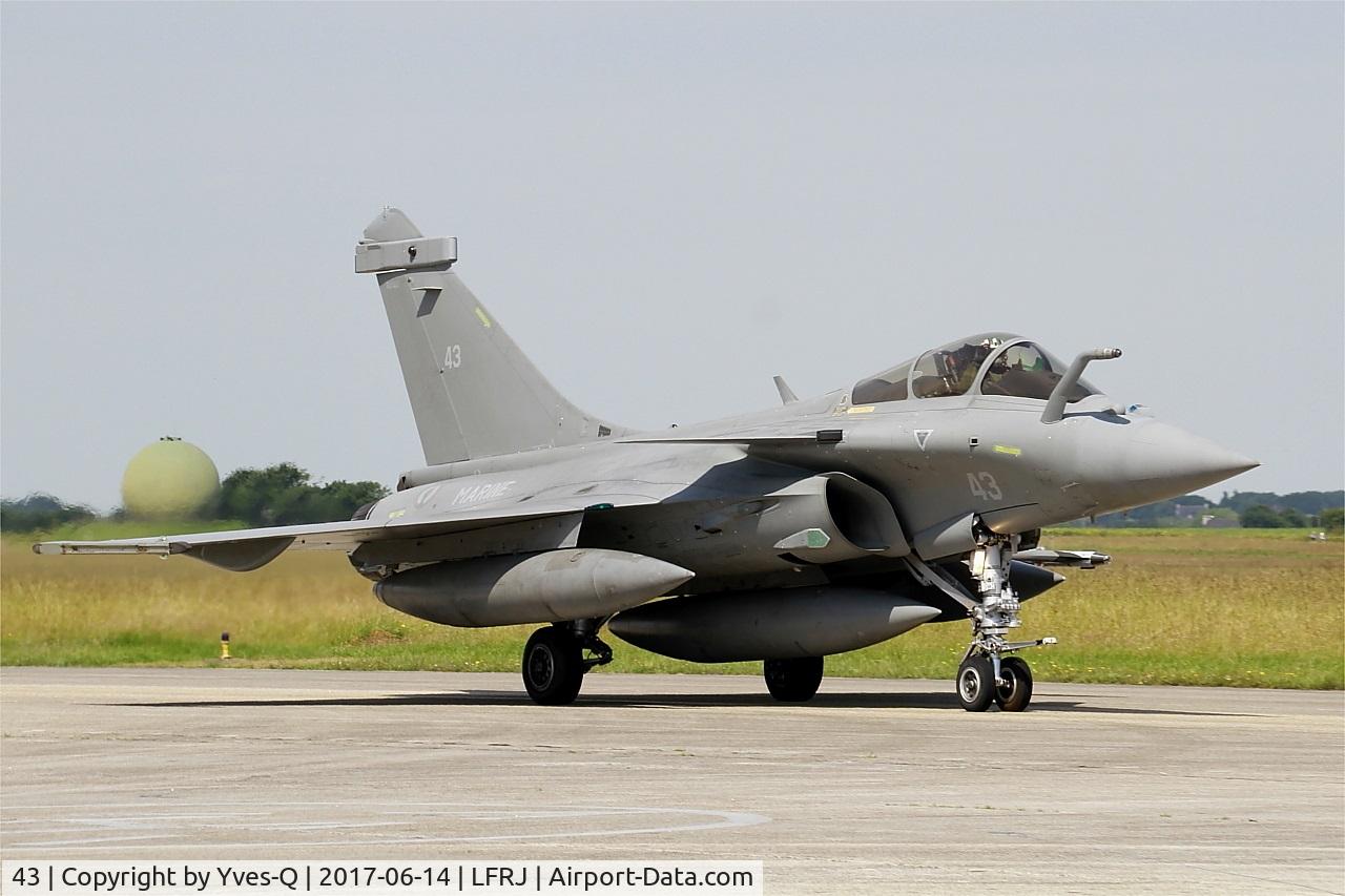 43, 2015 Dassault Rafale M C/N 43, Dassault Rafale M, Taxiing to flight line, Landivisiau Naval Air Base (LFRJ) Tiger Meet 2017