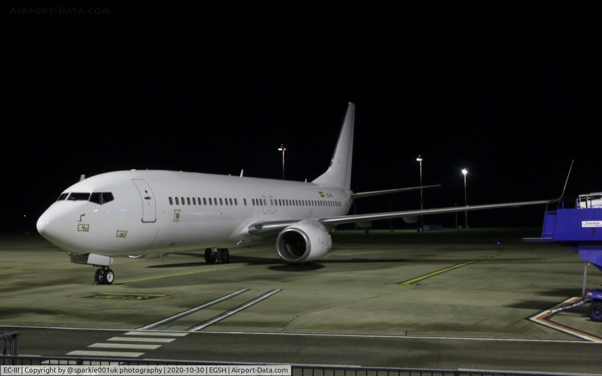 EC-III, 2002 Boeing 737-86Q C/N 30284, Seen parked on stand