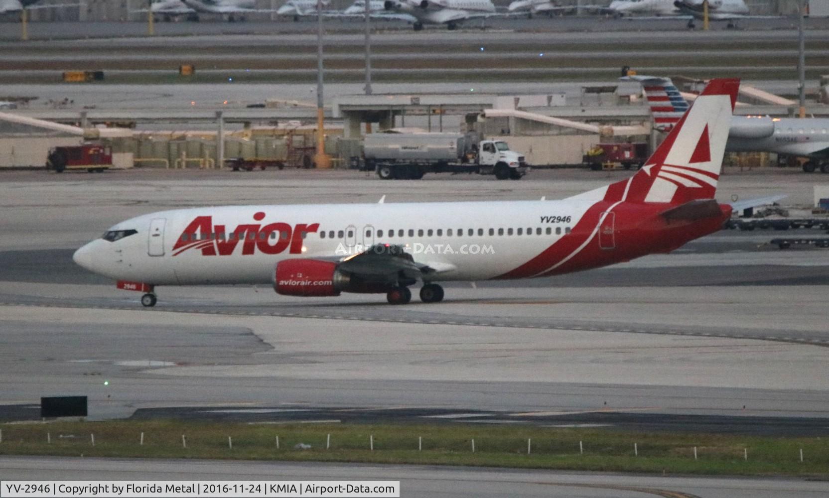 YV-2946, 1989 Boeing 737-401 C/N 23886, Avior 737-400