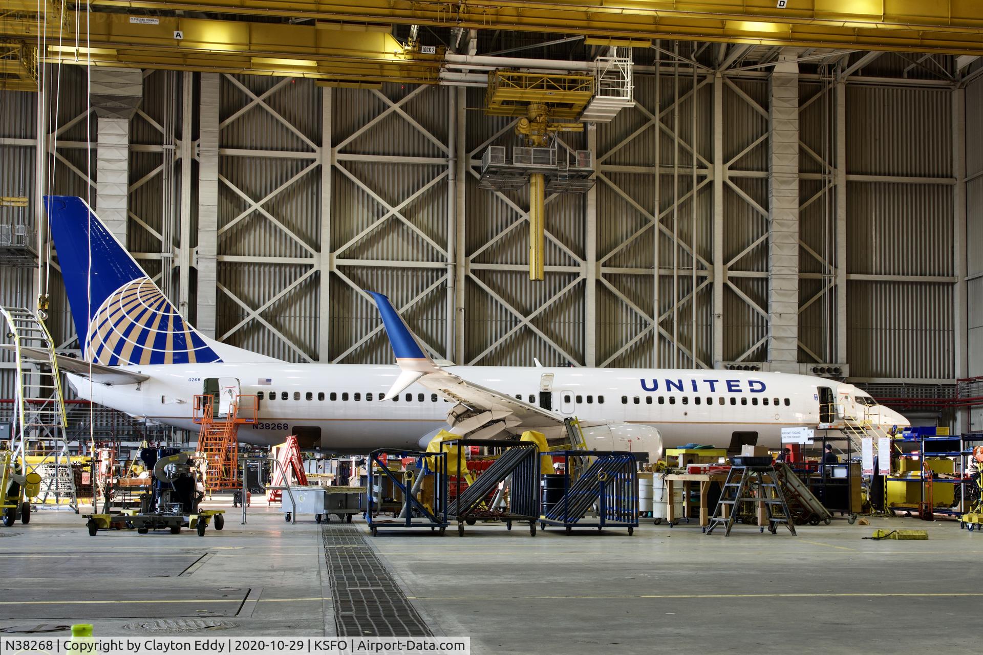 N38268, 2001 Boeing 737-824 C/N 31587, SFO 2020.