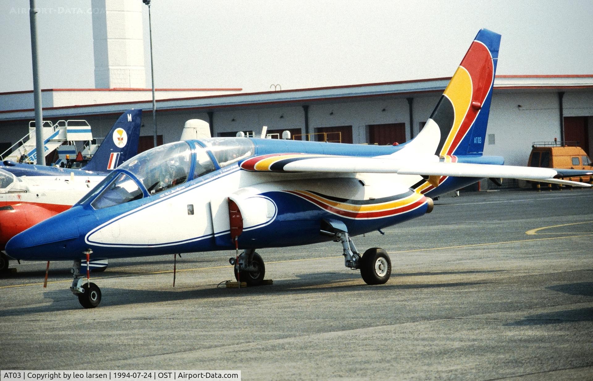 AT03, Dassault-Dornier Alpha Jet 1B C/N B03/1015, Ostende 24.7.1994