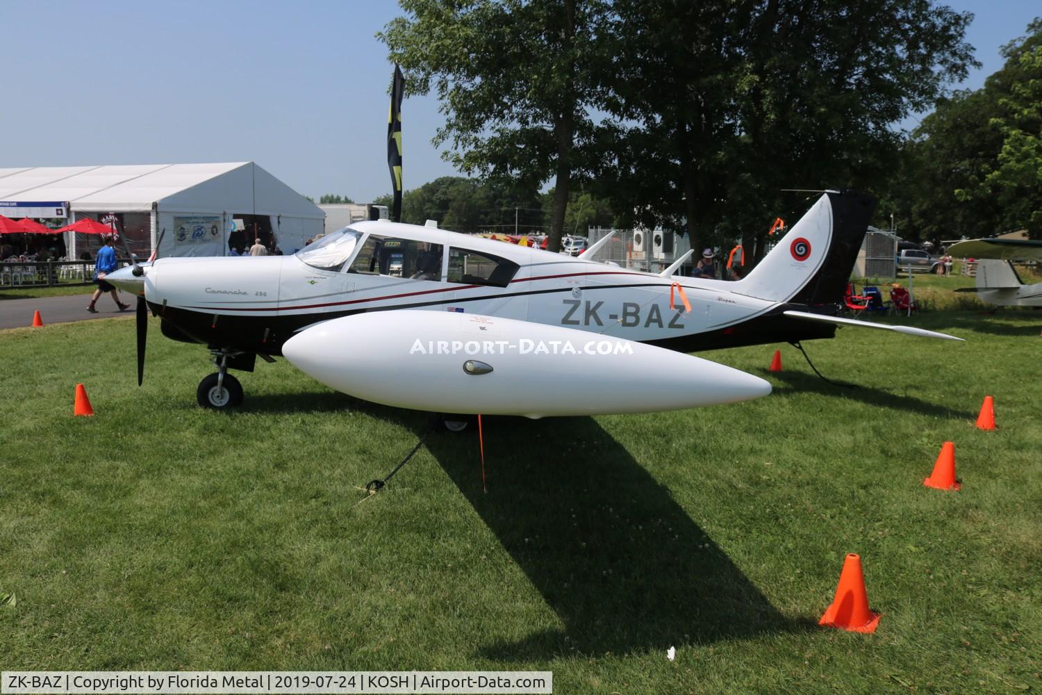 ZK-BAZ, 1962 Piper PA-24-250 Comanche Comanche C/N 24-3206, PA-24