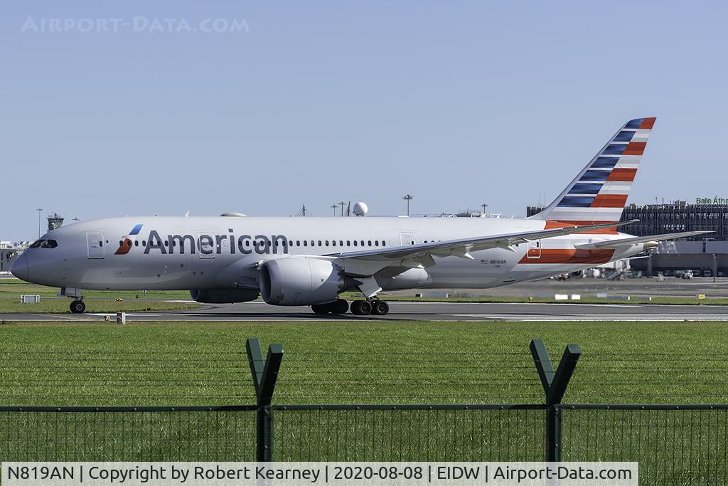 N819AN, 2017 Boeing 787-8 Dreamliner Dreamliner C/N 40637, Lining up r/w 28