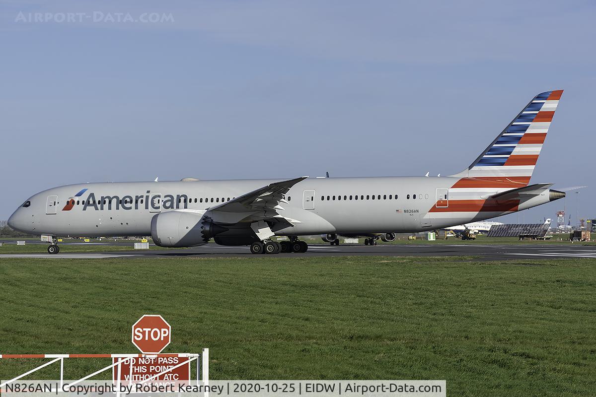 N826AN, 2017 Boeing 787-9 Dreamliner C/N 40649, Lining up r/w 28