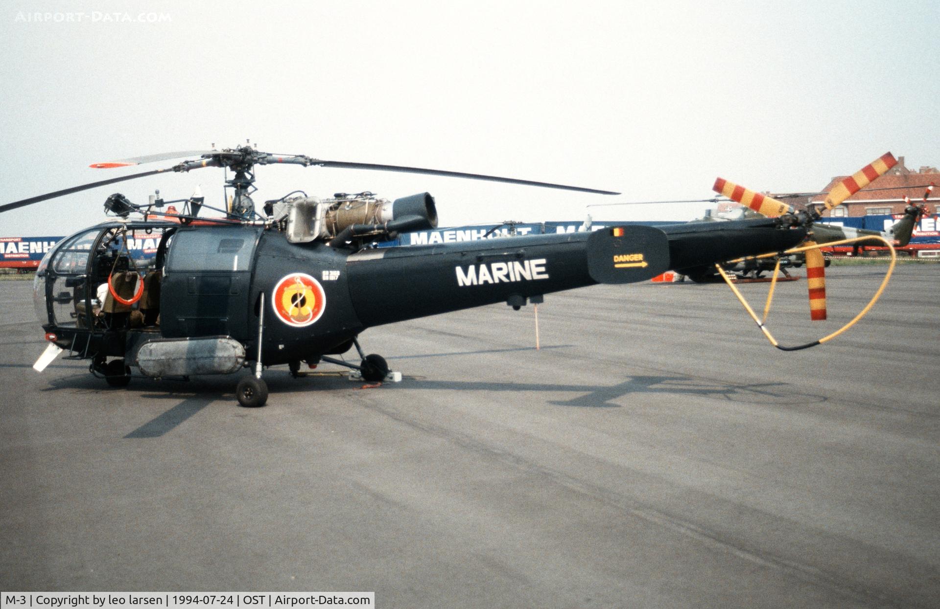 M-3, Aérospatiale SA-316B Alouette III C/N 1817, Ostende Air Show 24.7.1994