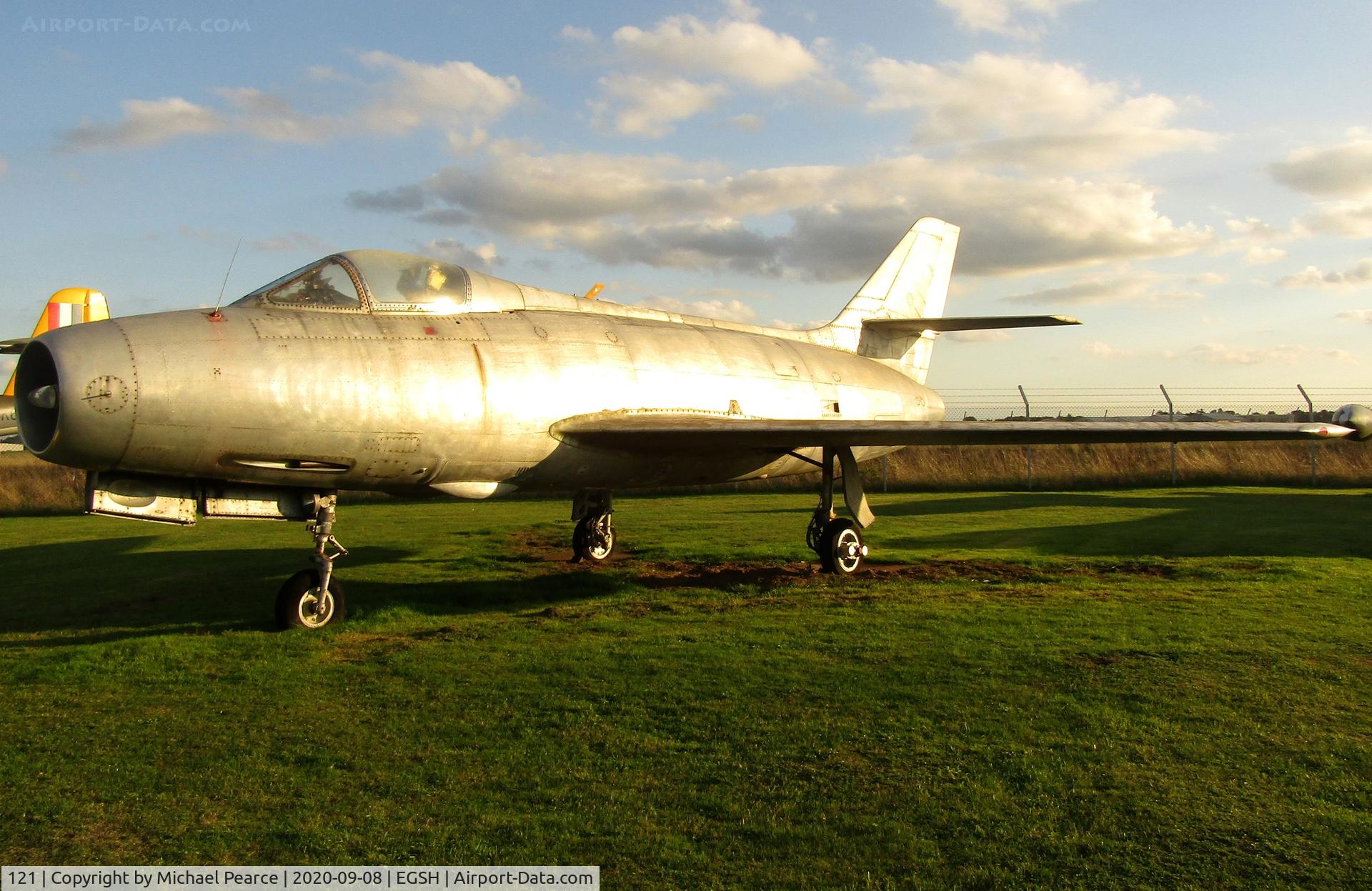 121, Dassault MD-454 Mystere IVA C/N 121, Parked at City of Norwich Aviation Museum.