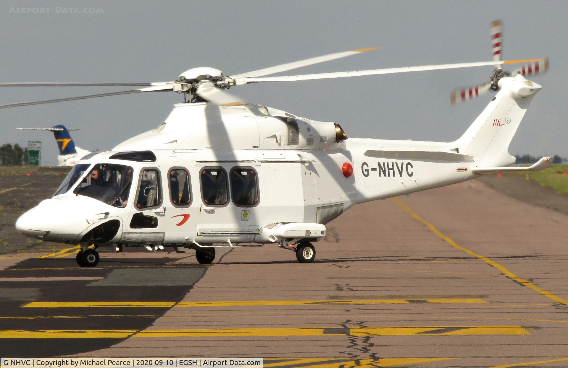 G-NHVC, 2015 AgustaWestland AW-139 C/N 31704, Arriving at SaxonAir from its first commercial flight for NHV.