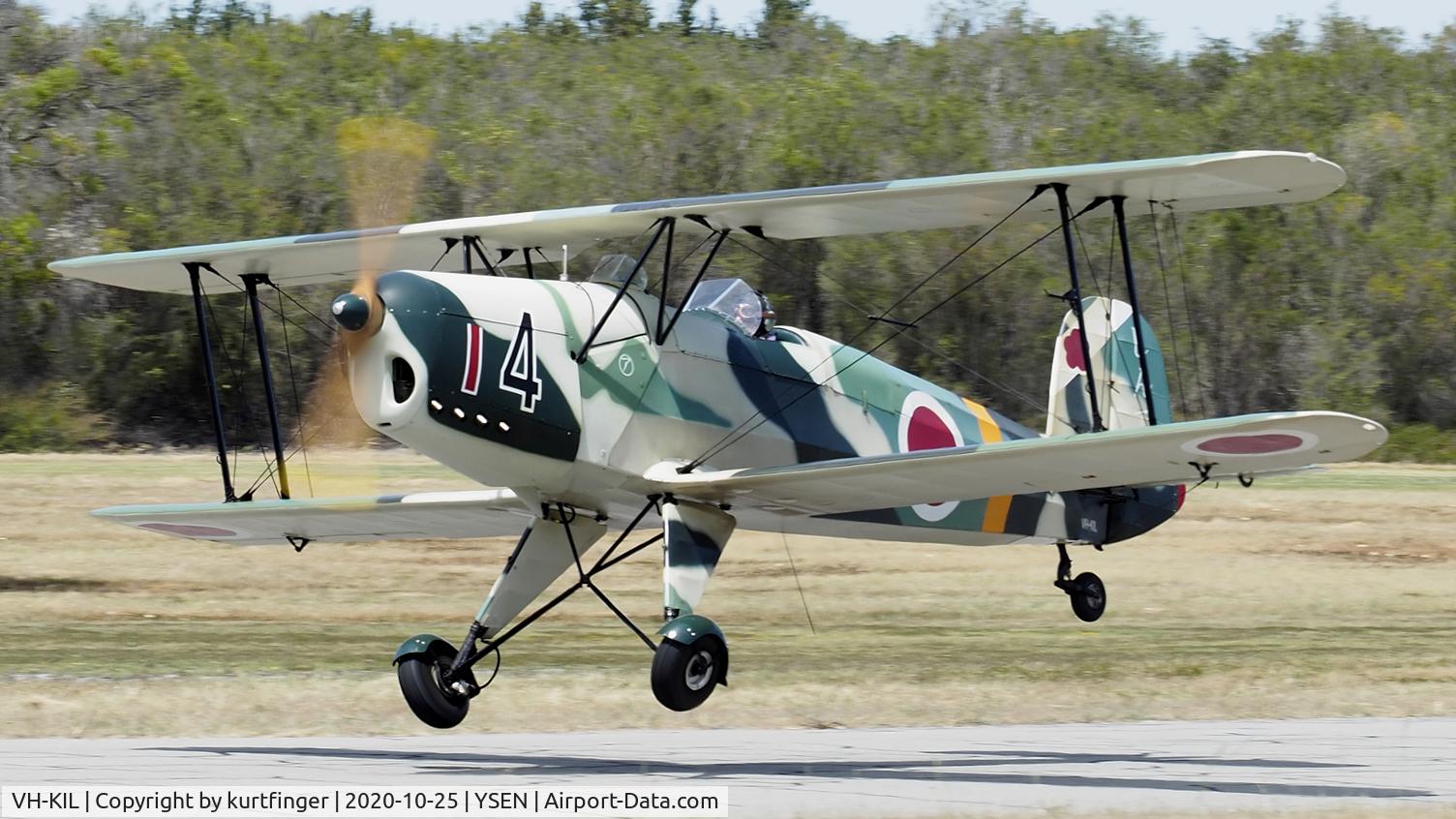 VH-KIL, CASA 1-131E Jungmann C/N 295, CASA model 1-131E sn 295 Jungman VH-KIL YSEN 25/10/2020