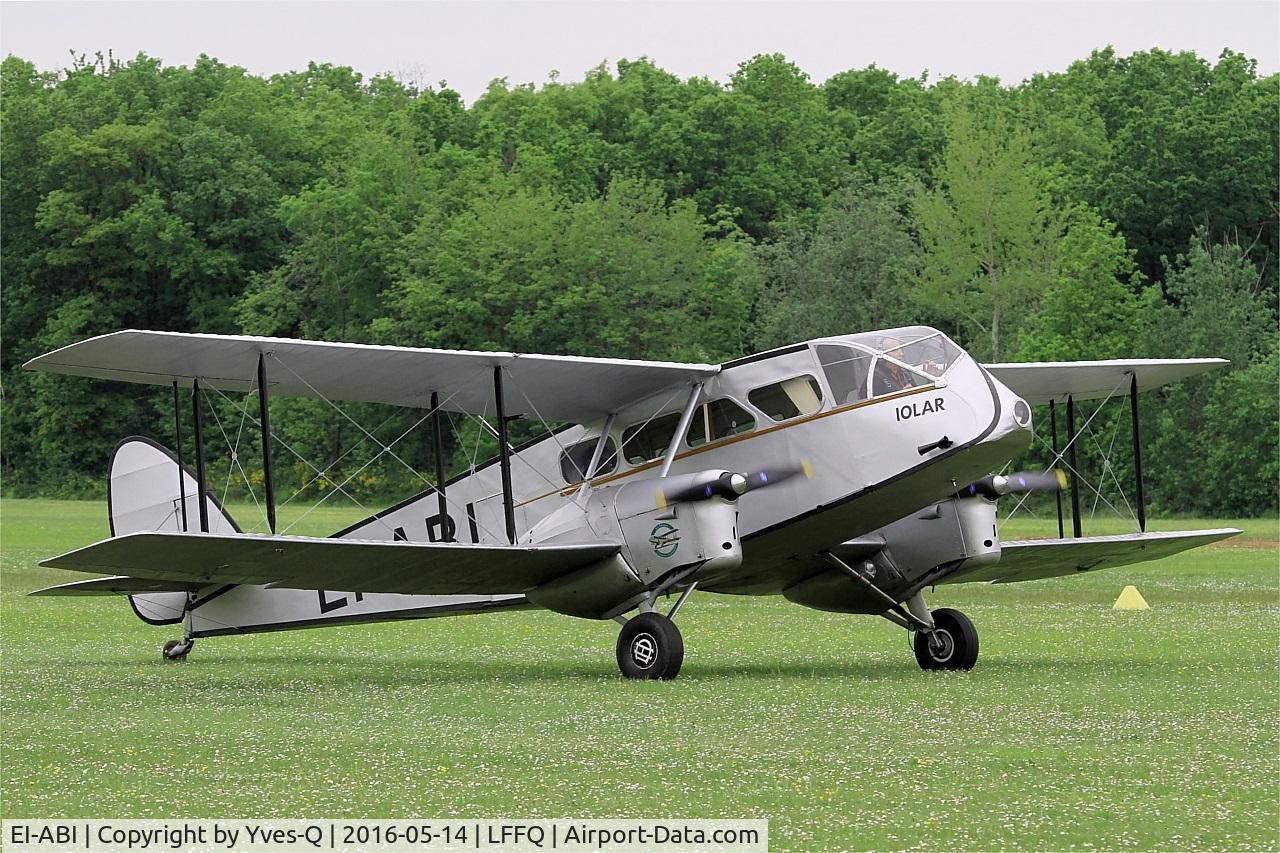 EI-ABI, 1936 De Havilland DH-84 Dragon 2 C/N 6105, De Havilland DH-84 Dragon 2, Taxiing to parking area, La Ferté-Alais airfield (LFFQ) Air show 2016