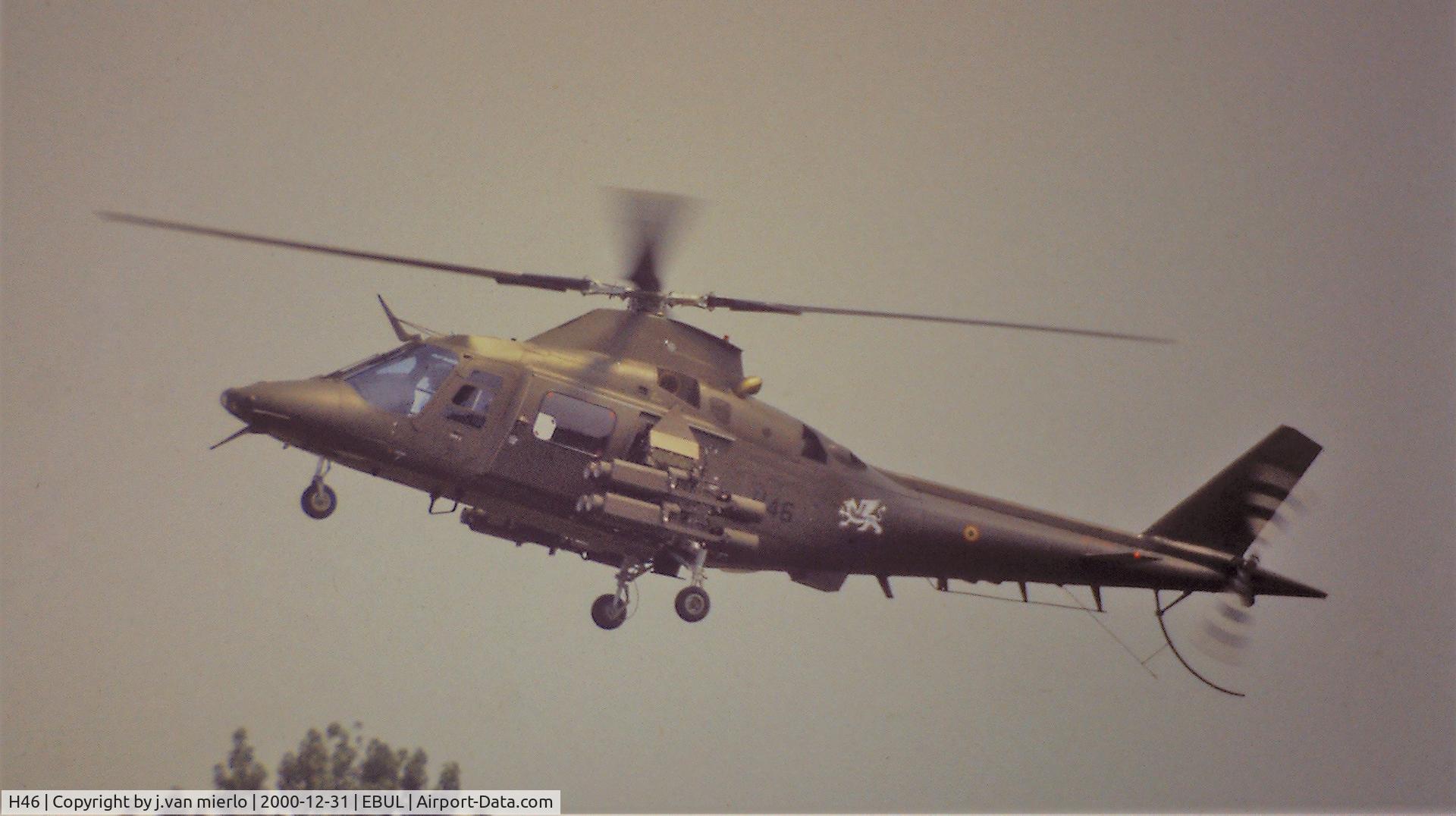 H46, Agusta A-109BA C/N 0300, Ursel airshow '95 scan slide